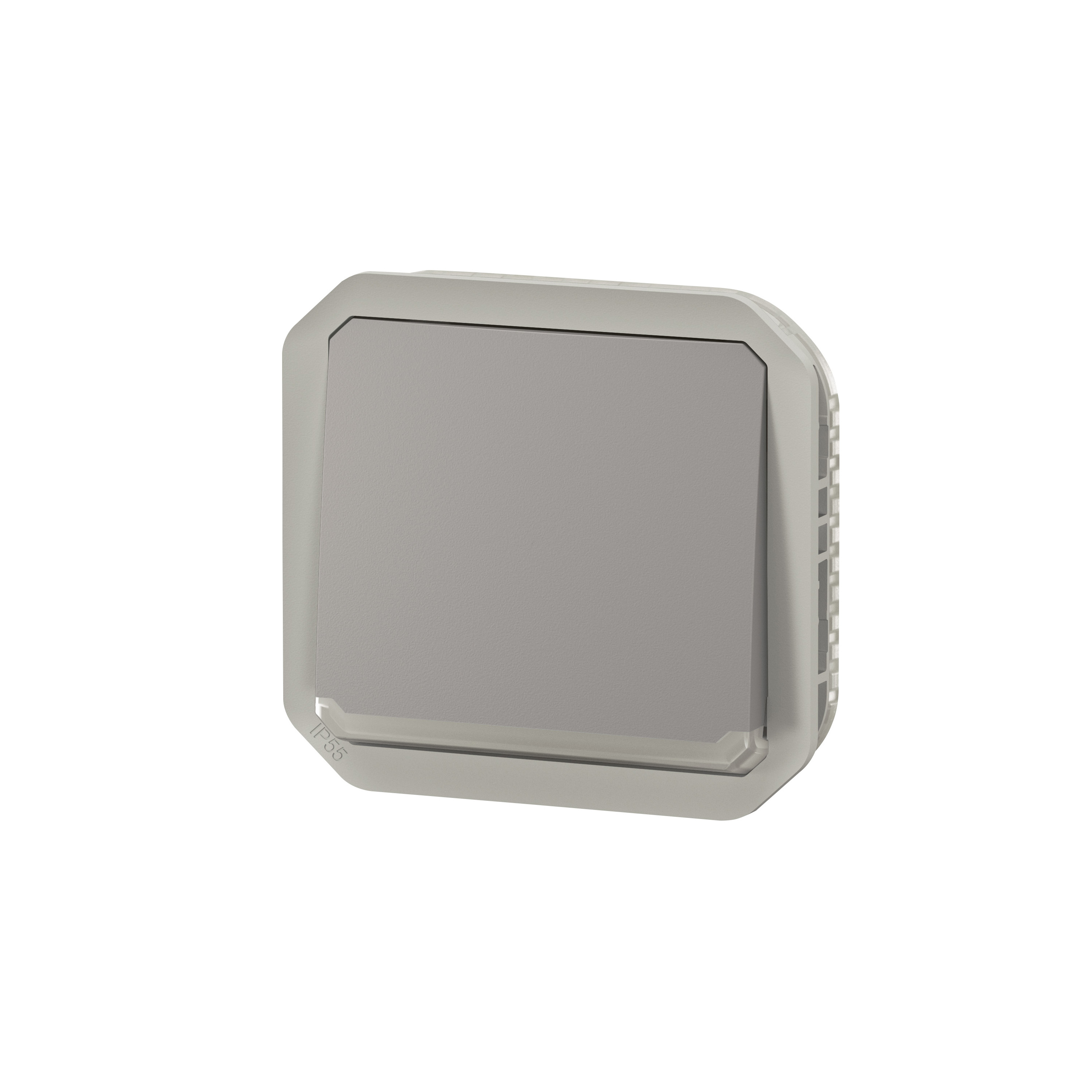 legrand Tryckknapp plexo push ch-over loc grey mech