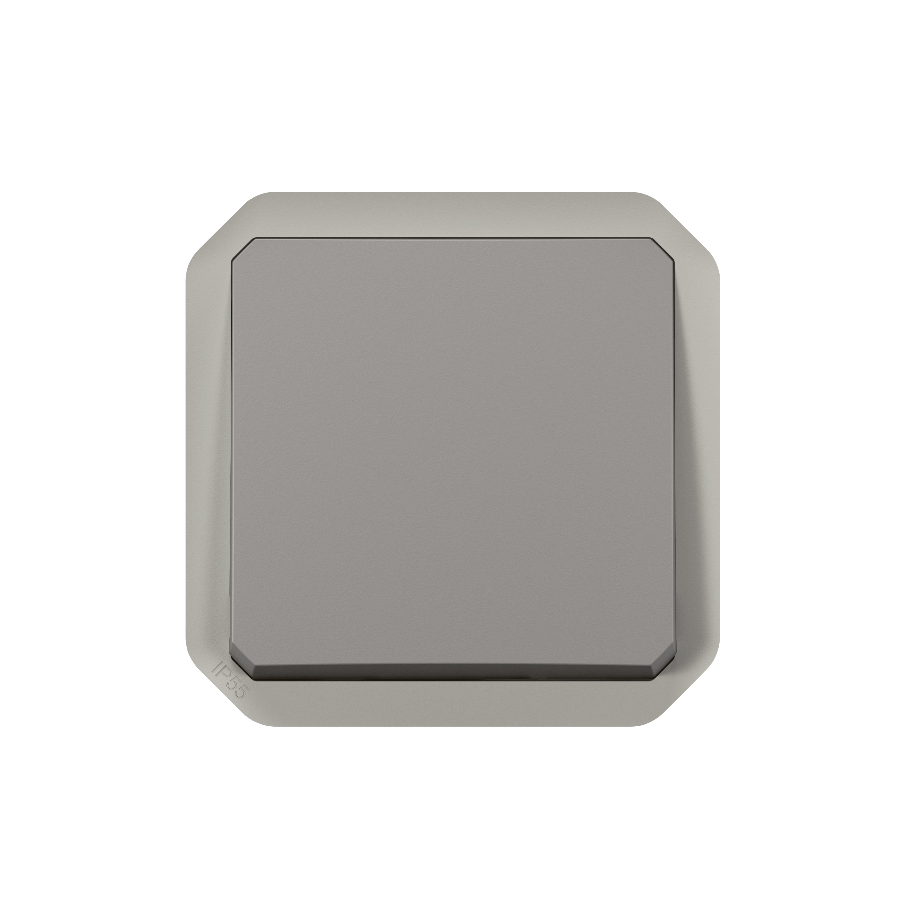legrand Push-button plexo push ch-over grey mech