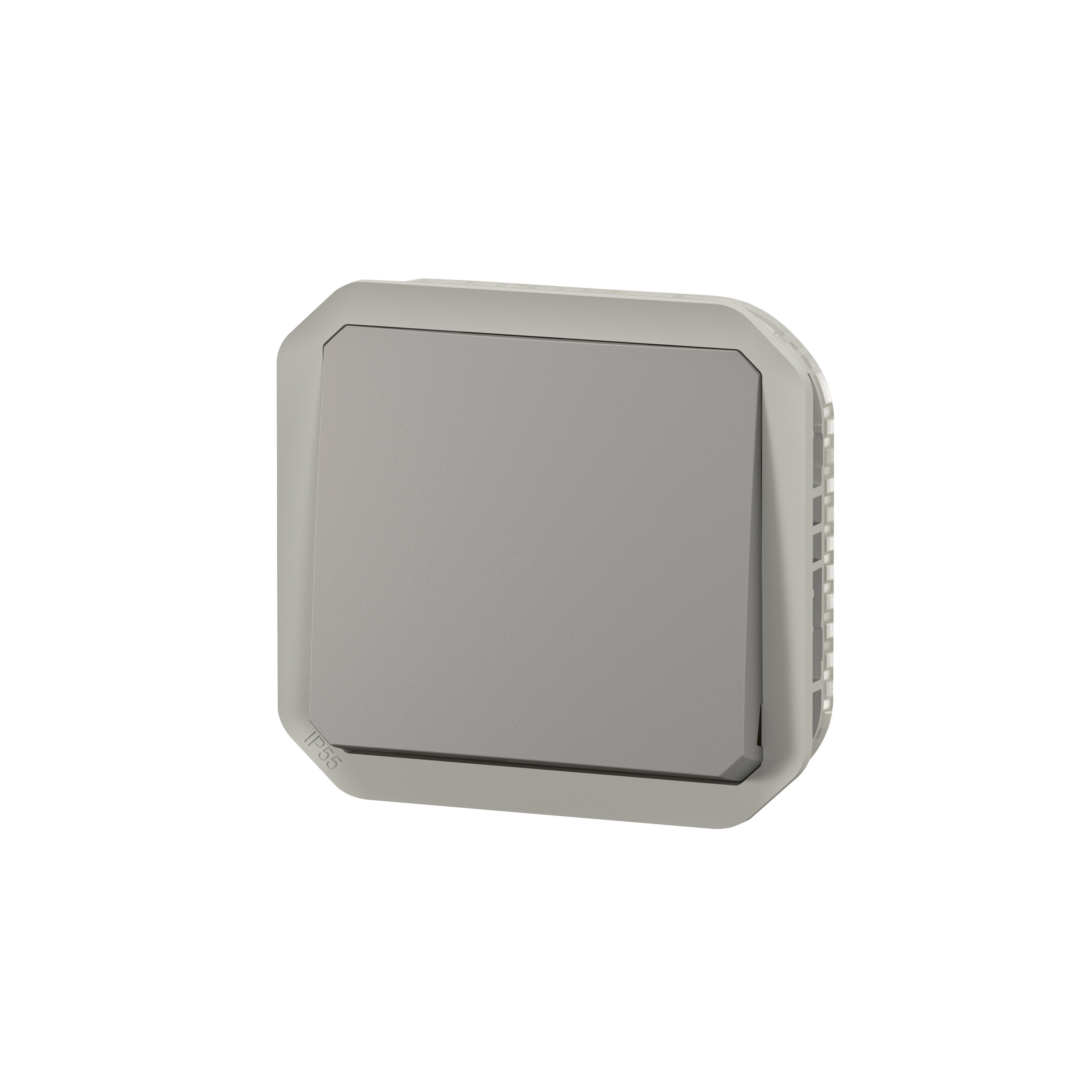 legrand Push-button plexo push ch-over grey mech