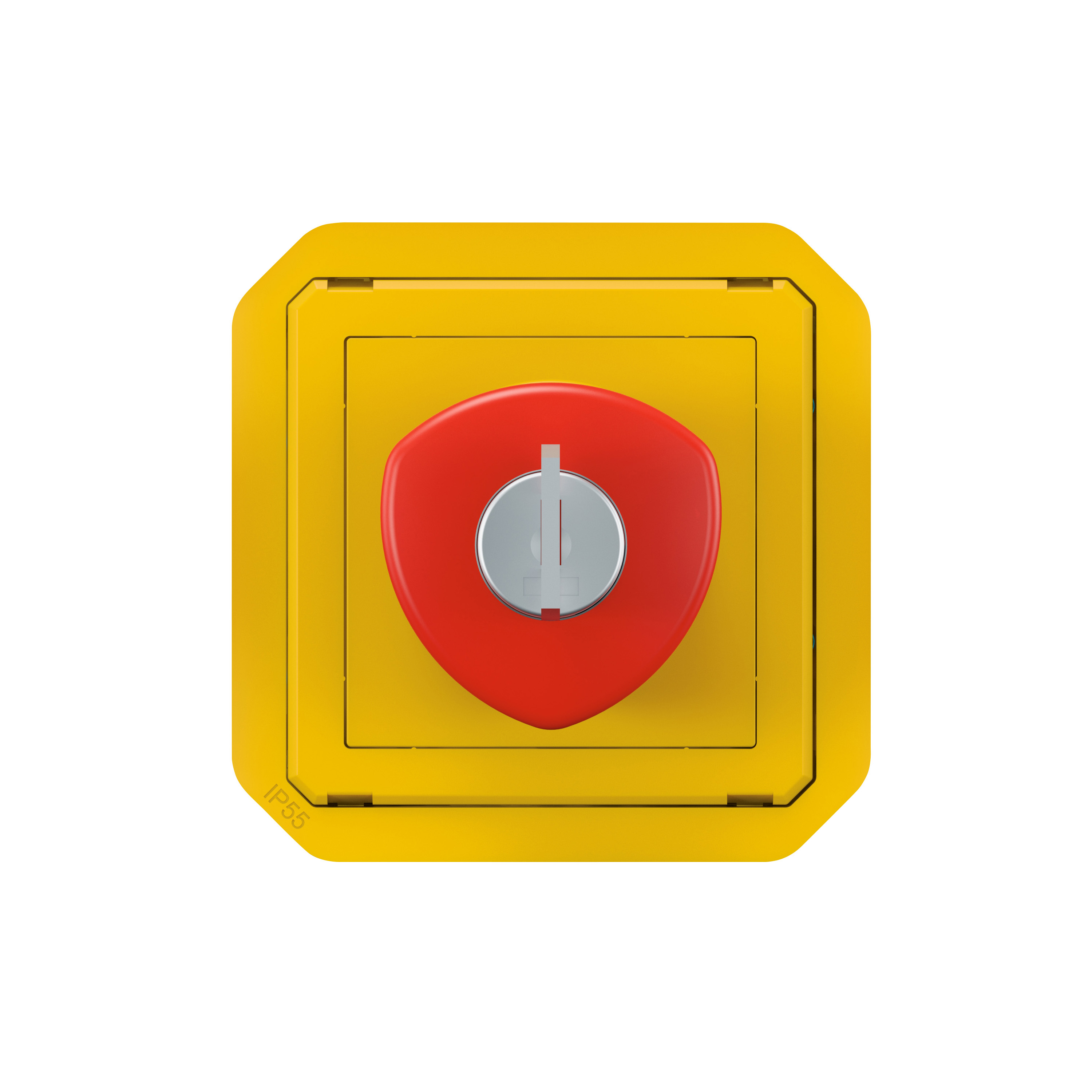legrand Push-button plexo emergency push with key mech