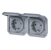 legrand Tryckknapp plexo 2g germ skt hor grey mech