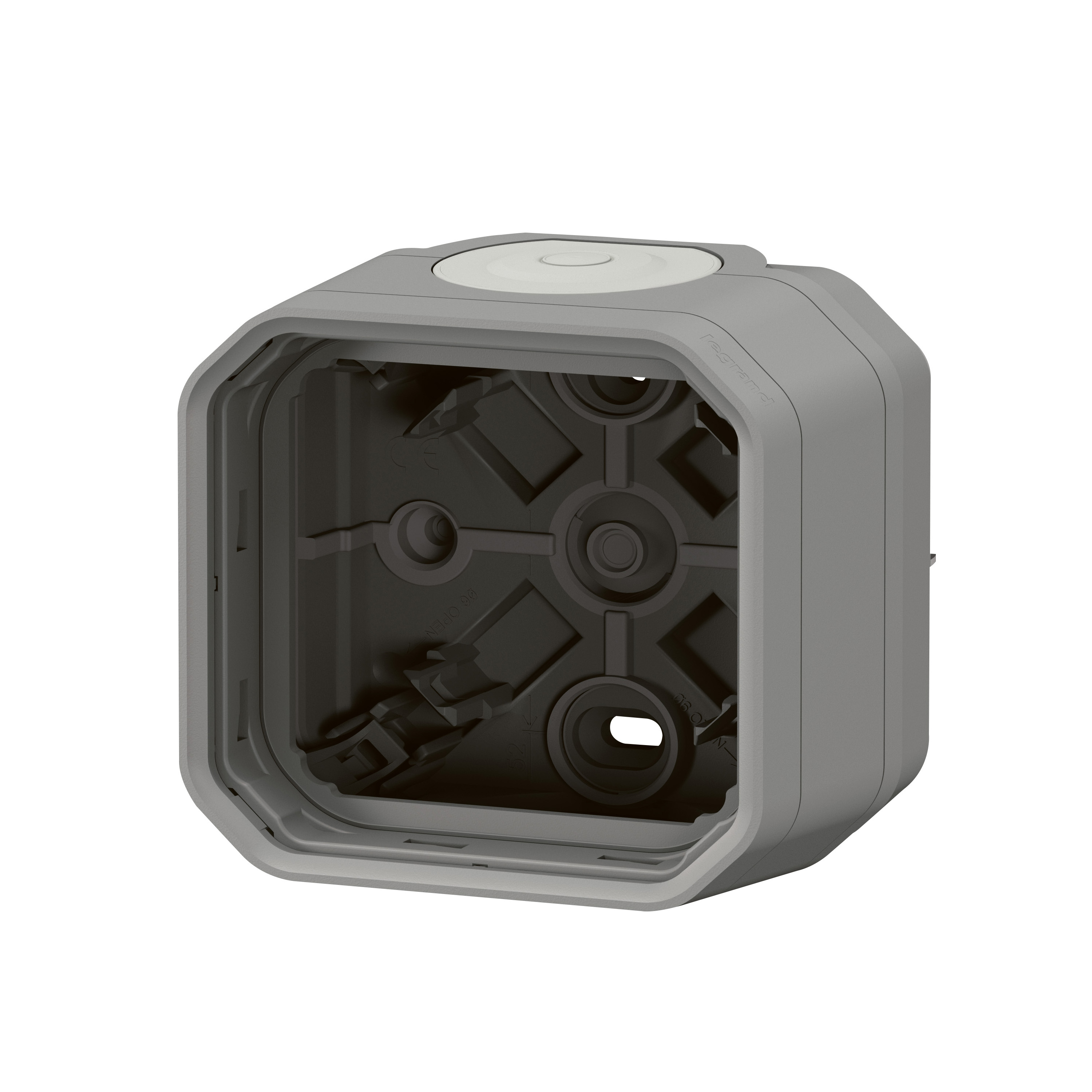 legrand Ytkapsling plexo 1g box 2xglands 1entry grey