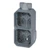 legrand Surface mount enclos plexo 2g box cable gland 2e iso20 gr