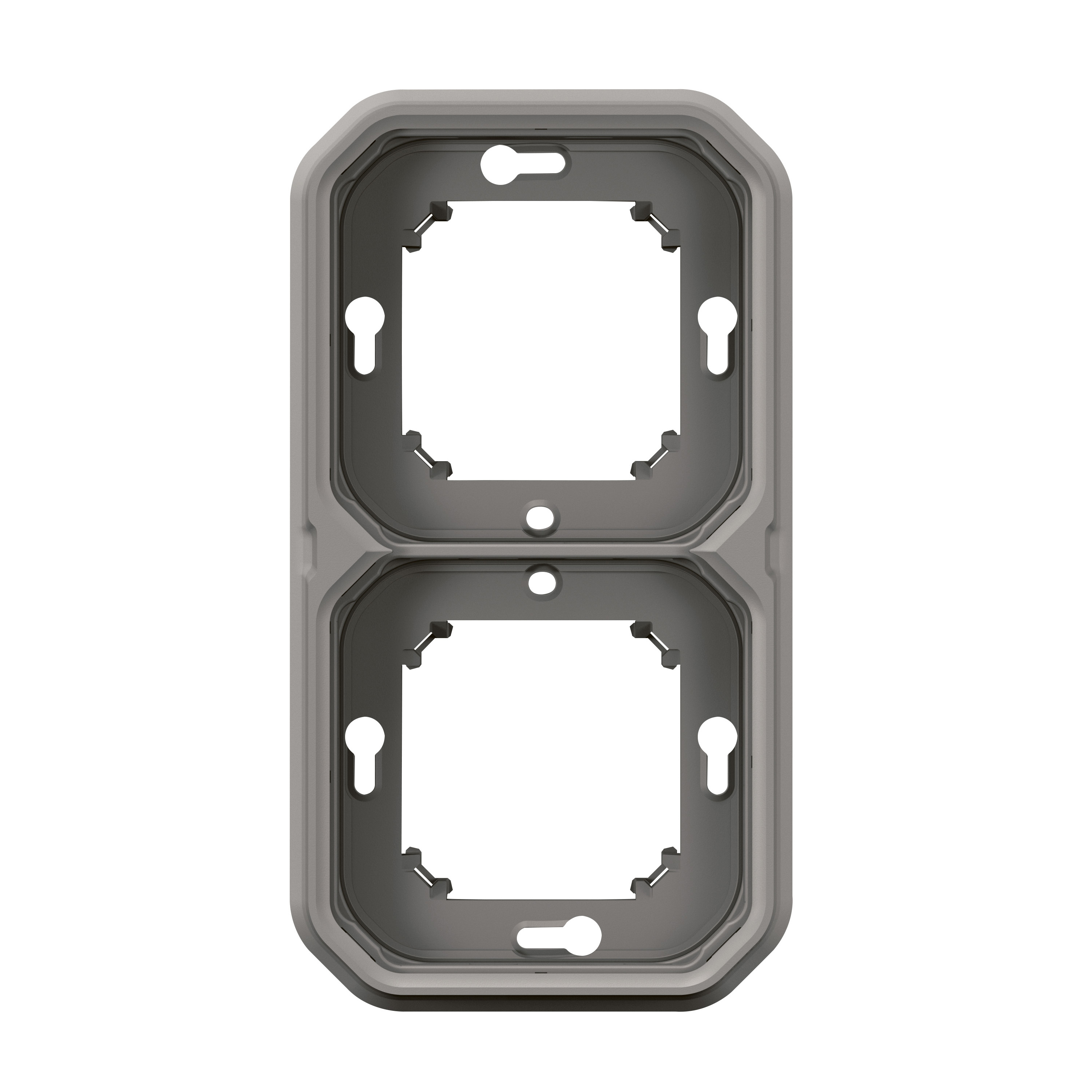 legrand Täckbricka plexo support frame 2g h/v grey