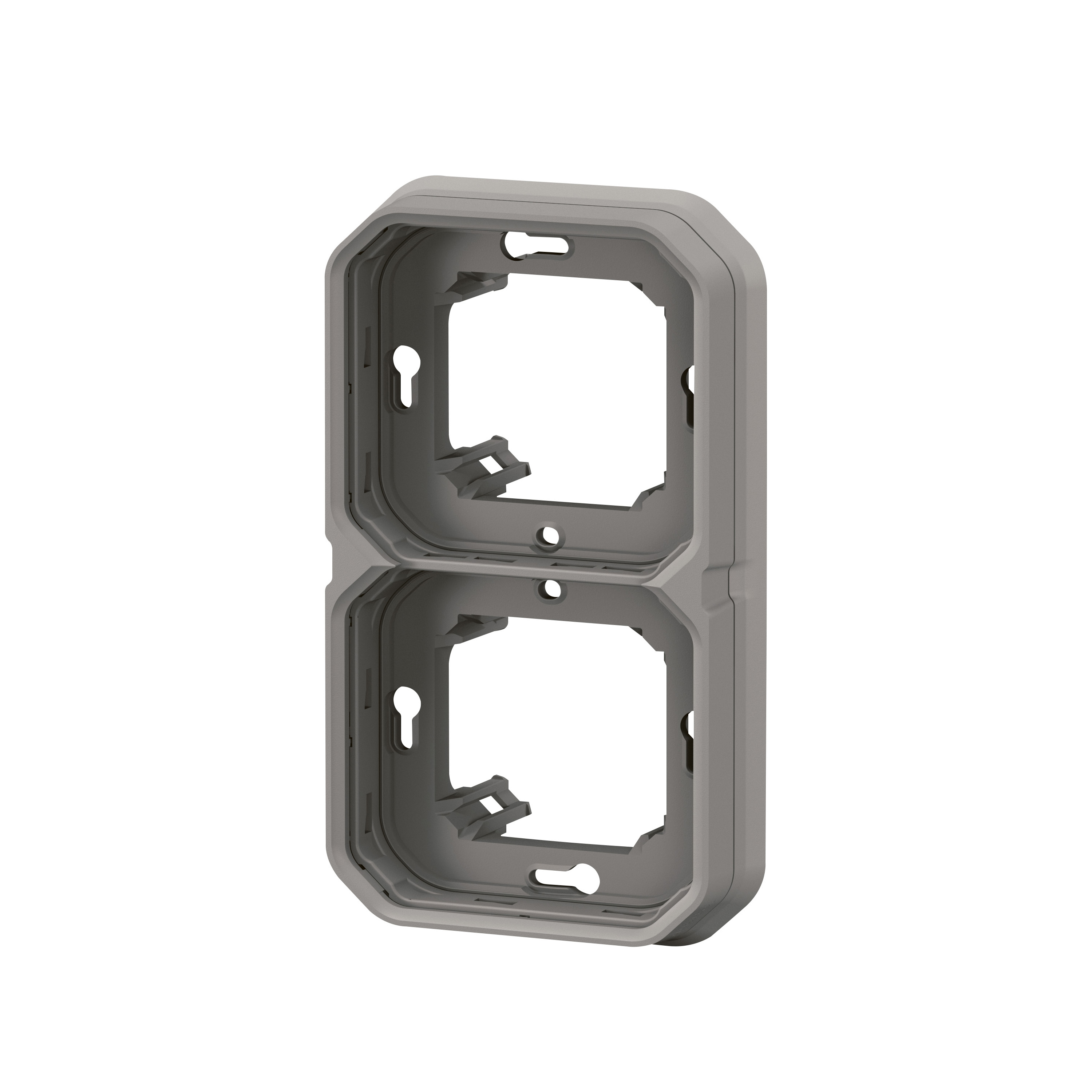 legrand Täckbricka plexo support frame 2g h/v grey