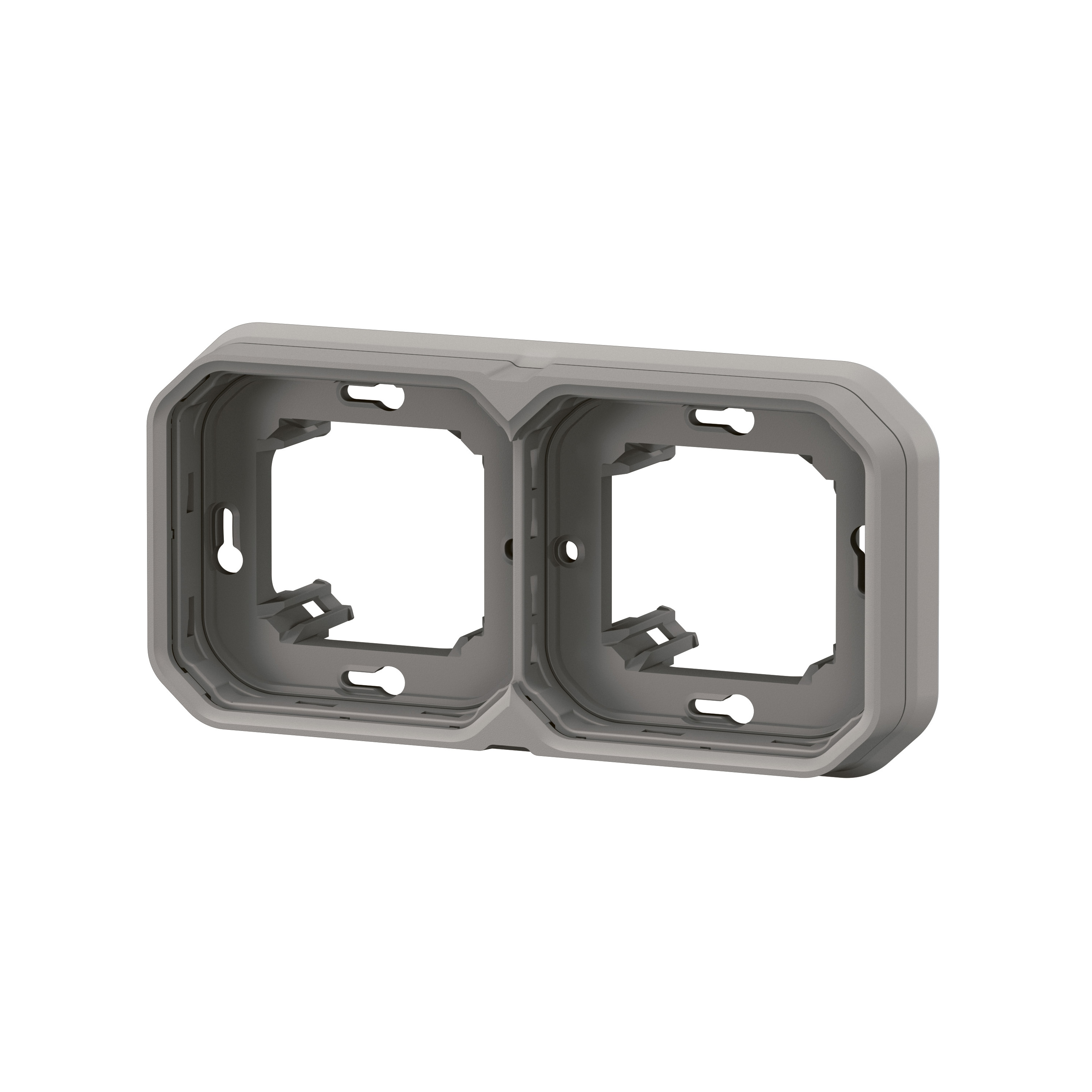 legrand Täckbricka plexo support frame 2g h/v grey