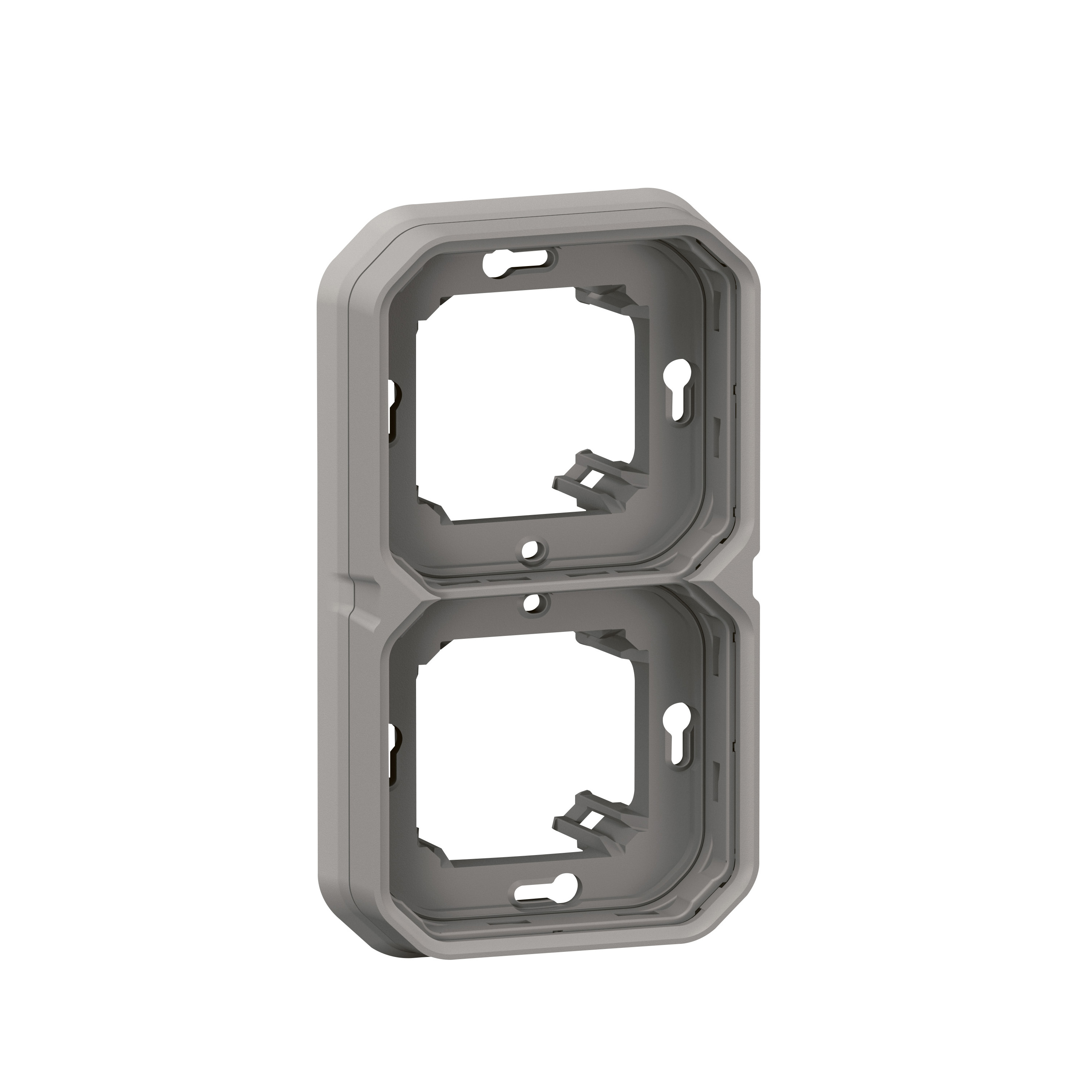 legrand Täckbricka plexo support frame 2g h/v grey