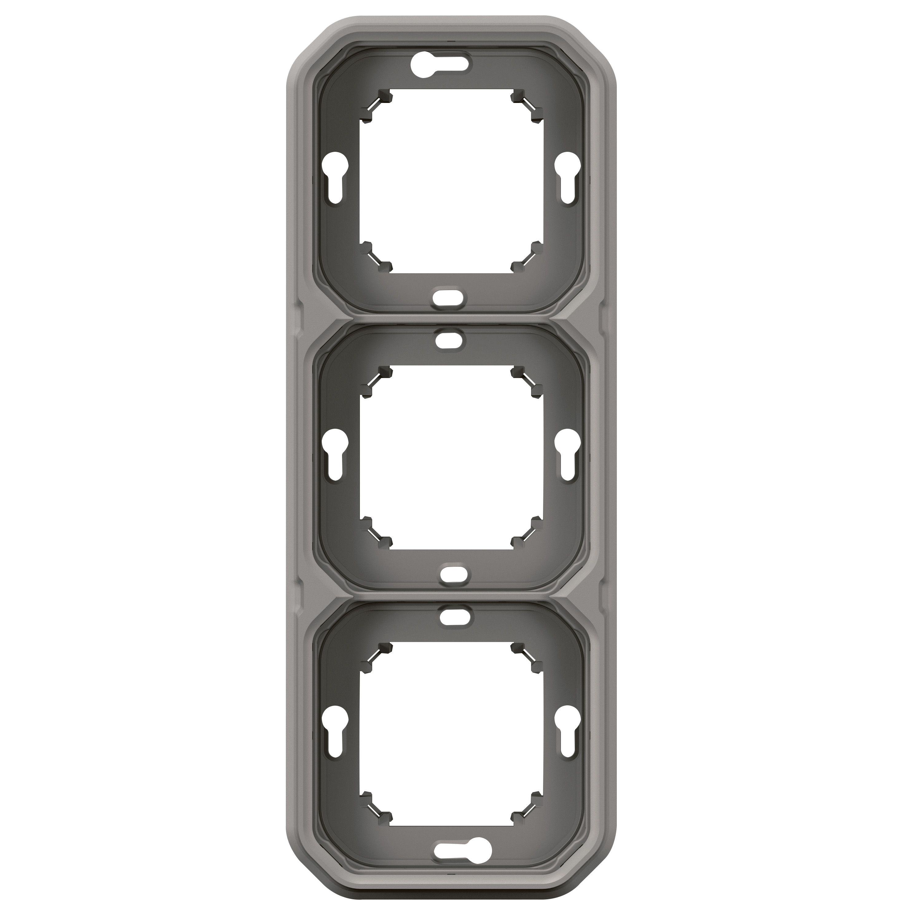 legrand Täckbricka plexo support frame 3g h/v grey