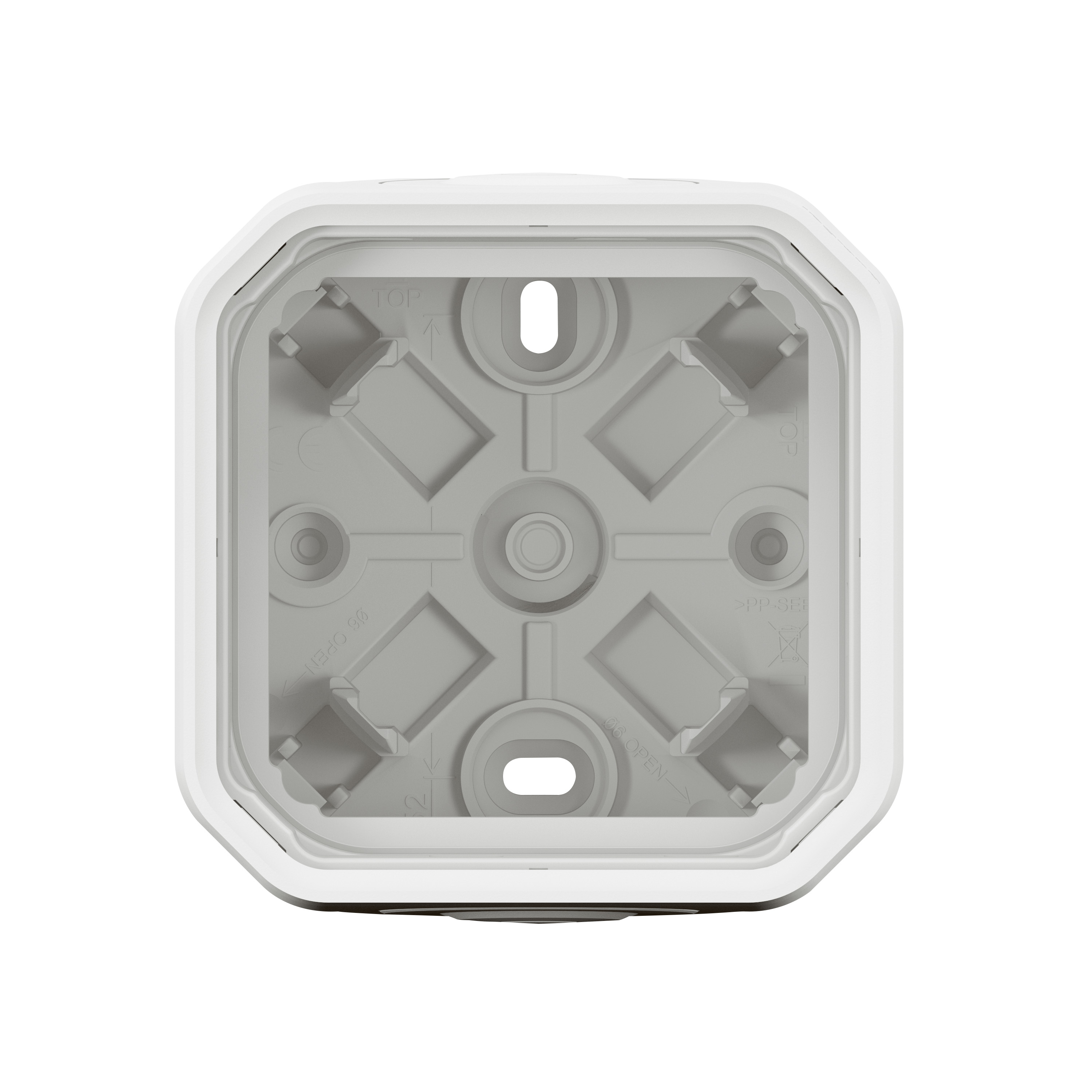 legrand Ytkapsling plexo 1g box 2xglands 1entry white