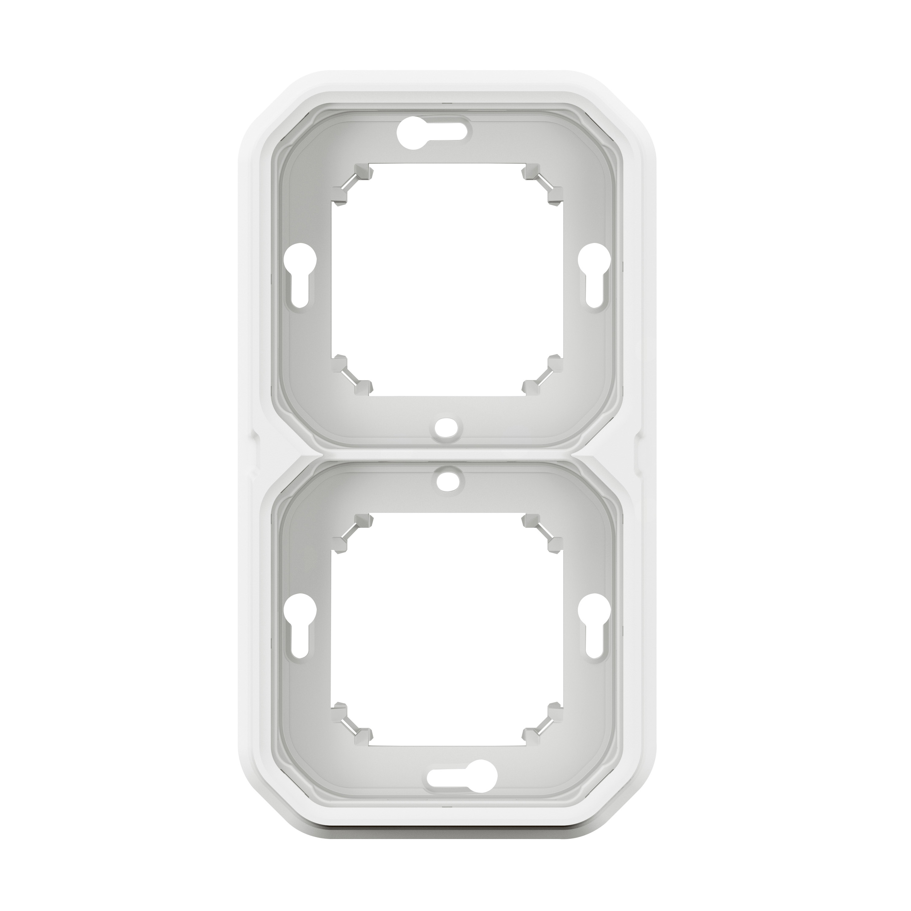 legrand Täckbricka plexo support frame 2g h/v white