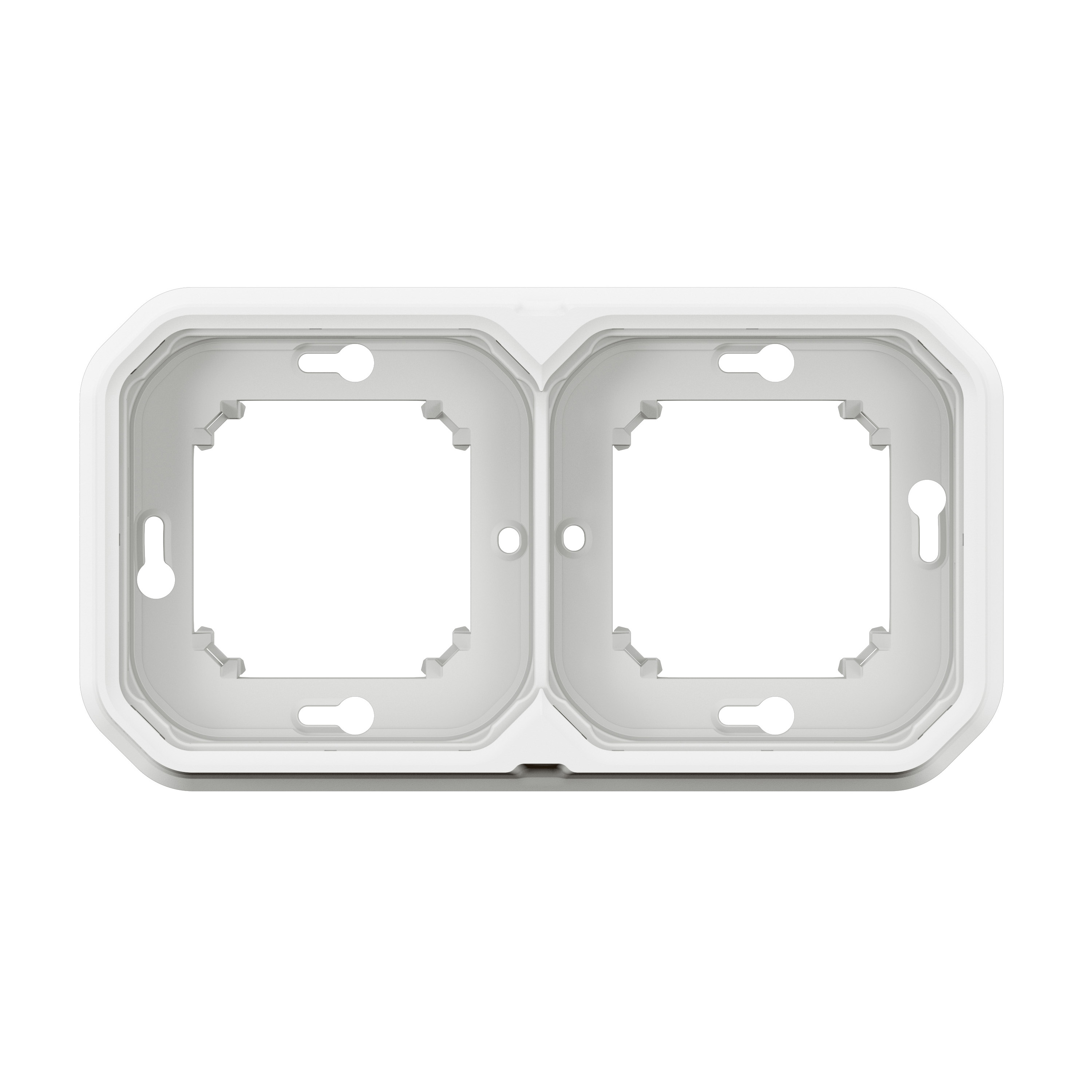 legrand Täckbricka plexo support frame 2g h/v white