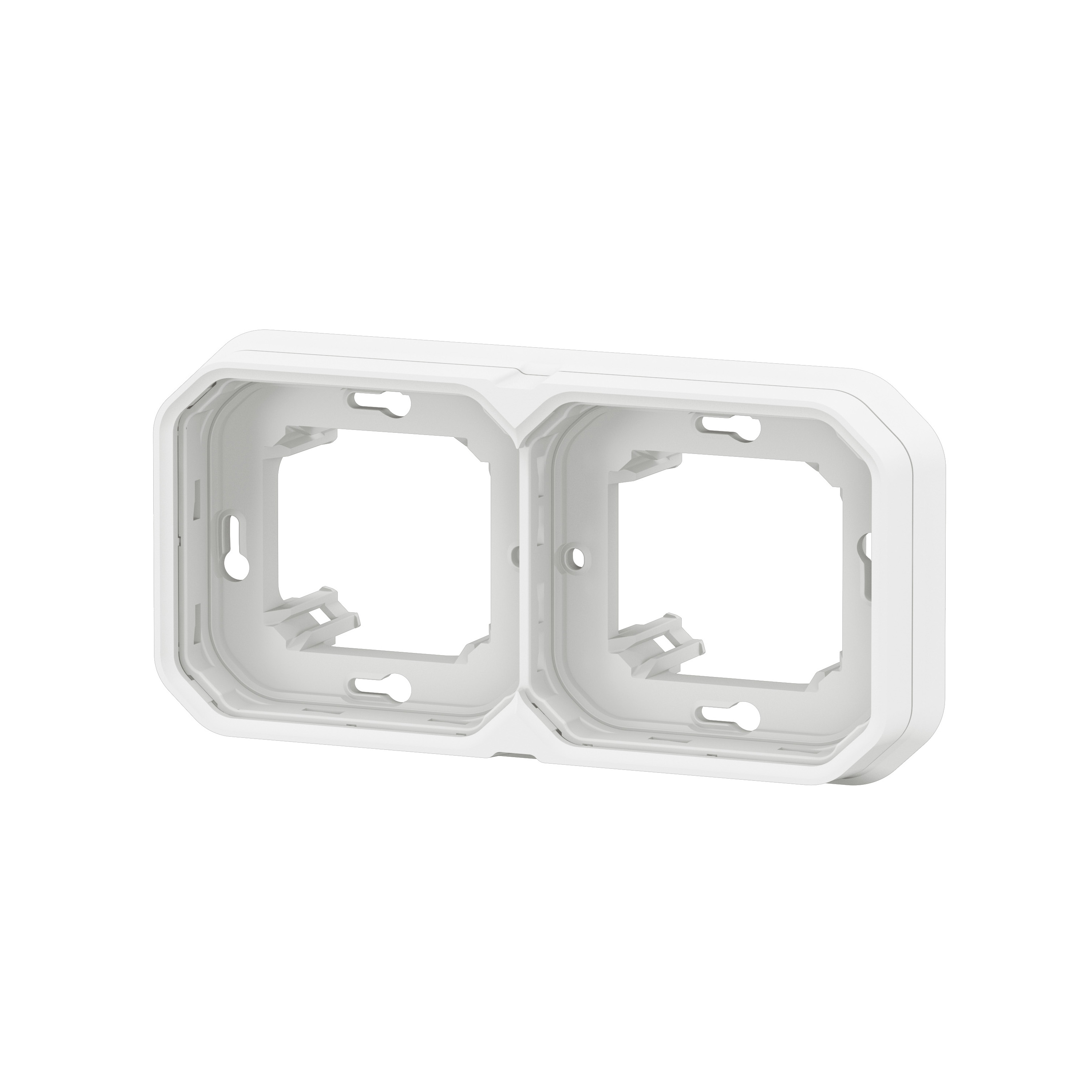 legrand Täckbricka plexo support frame 2g h/v white