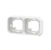 legrand Täckbricka plexo support frame 2g h/v white