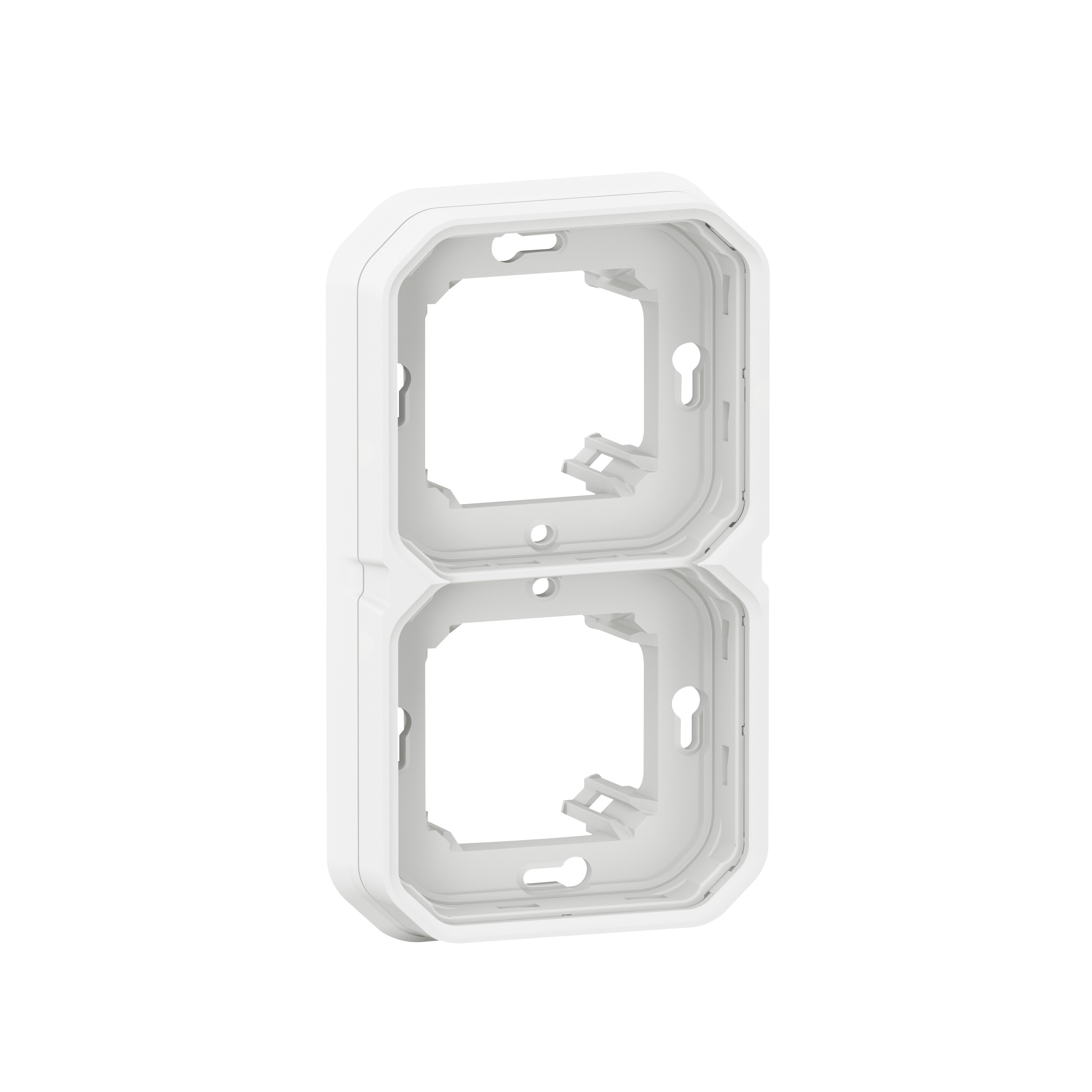 legrand Täckbricka plexo support frame 2g h/v white