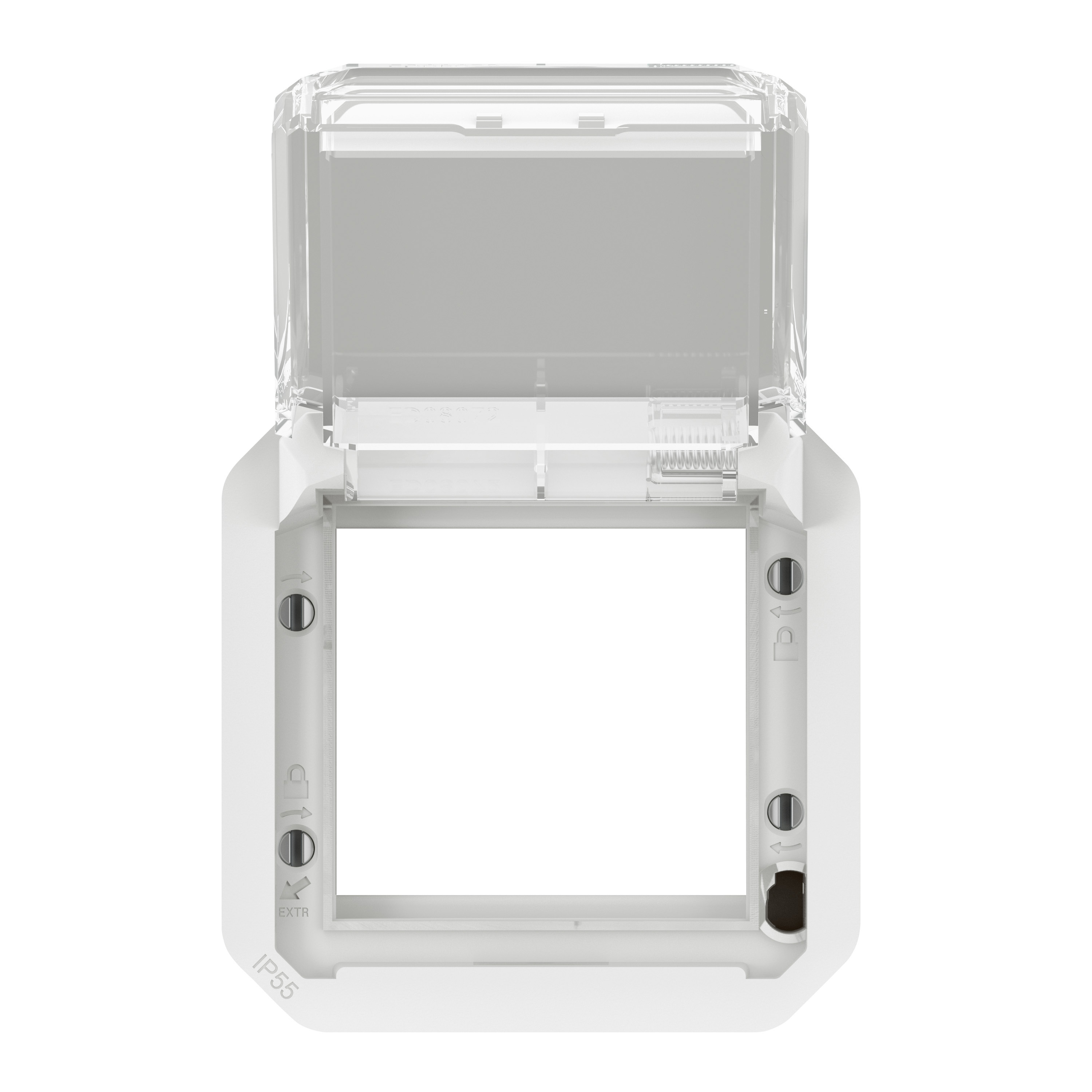 legrand Adapter plexo adapt 45 trans flap whi mech
