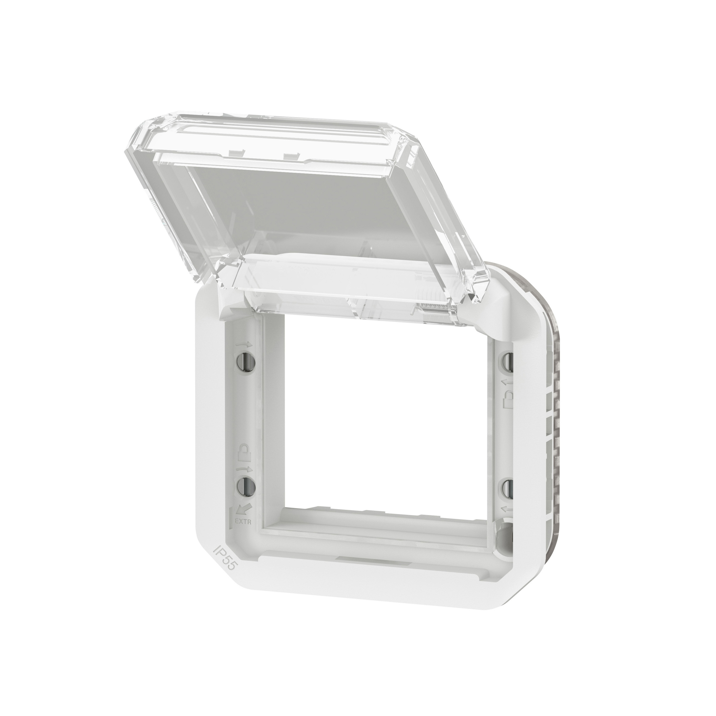 legrand Adapter plexo adapt 45 trans flap whi mech