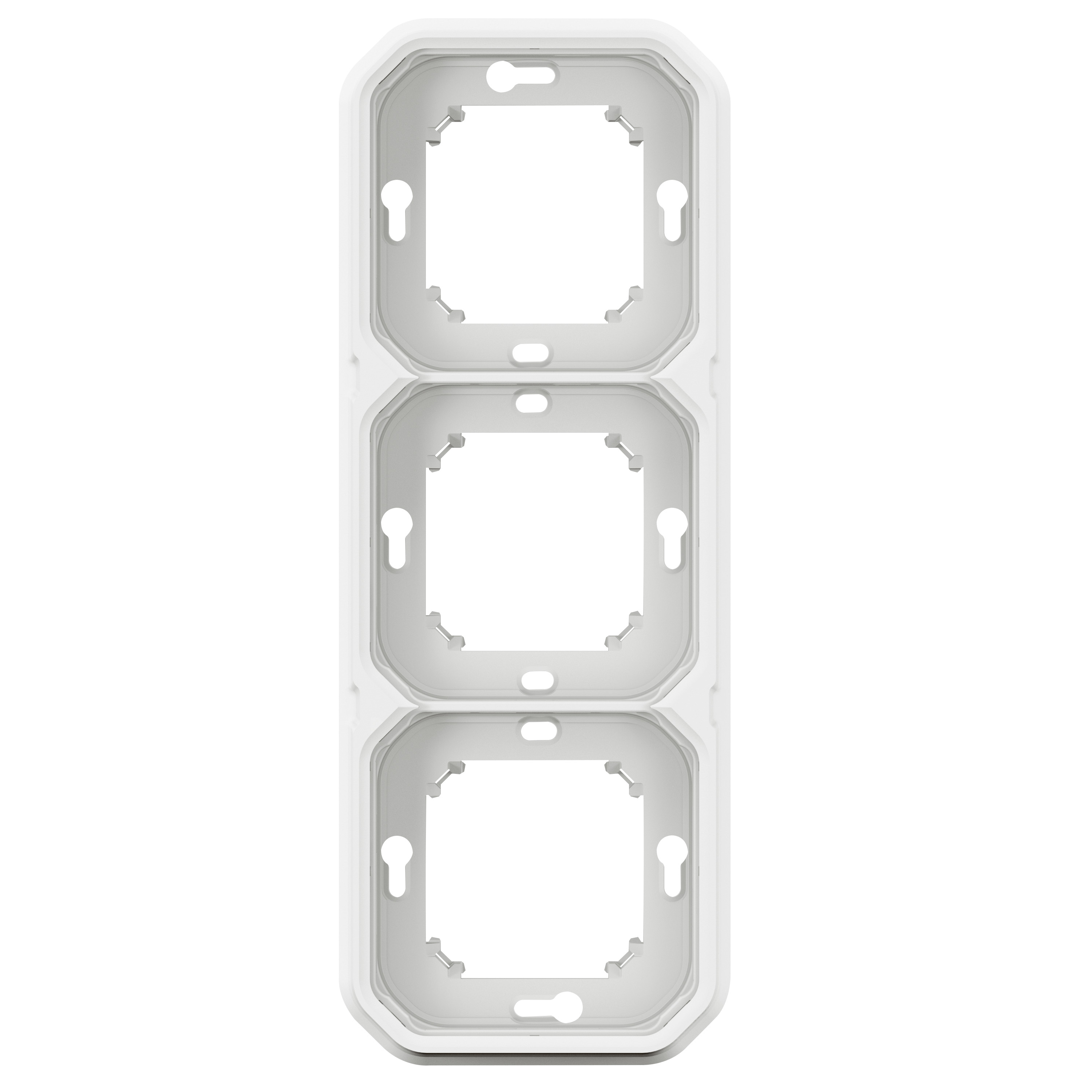 legrand Täckbricka plexo support frame 3g h/v white