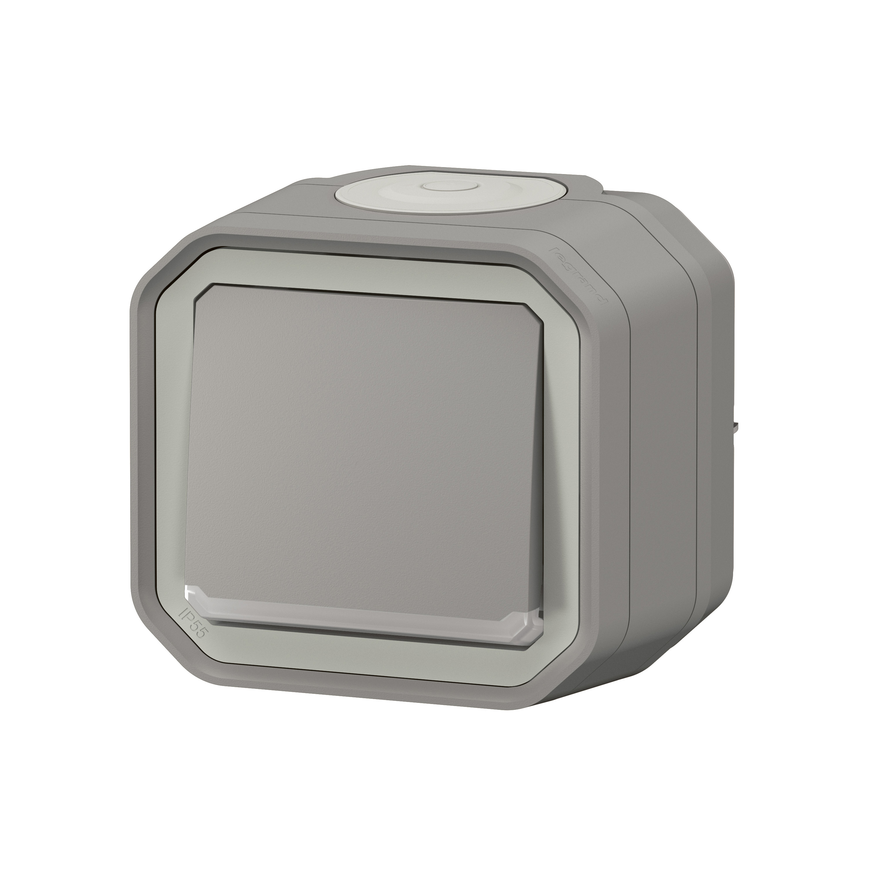 legrand Avbrytare plexo 1g-2w swi indic 24v grey surf
