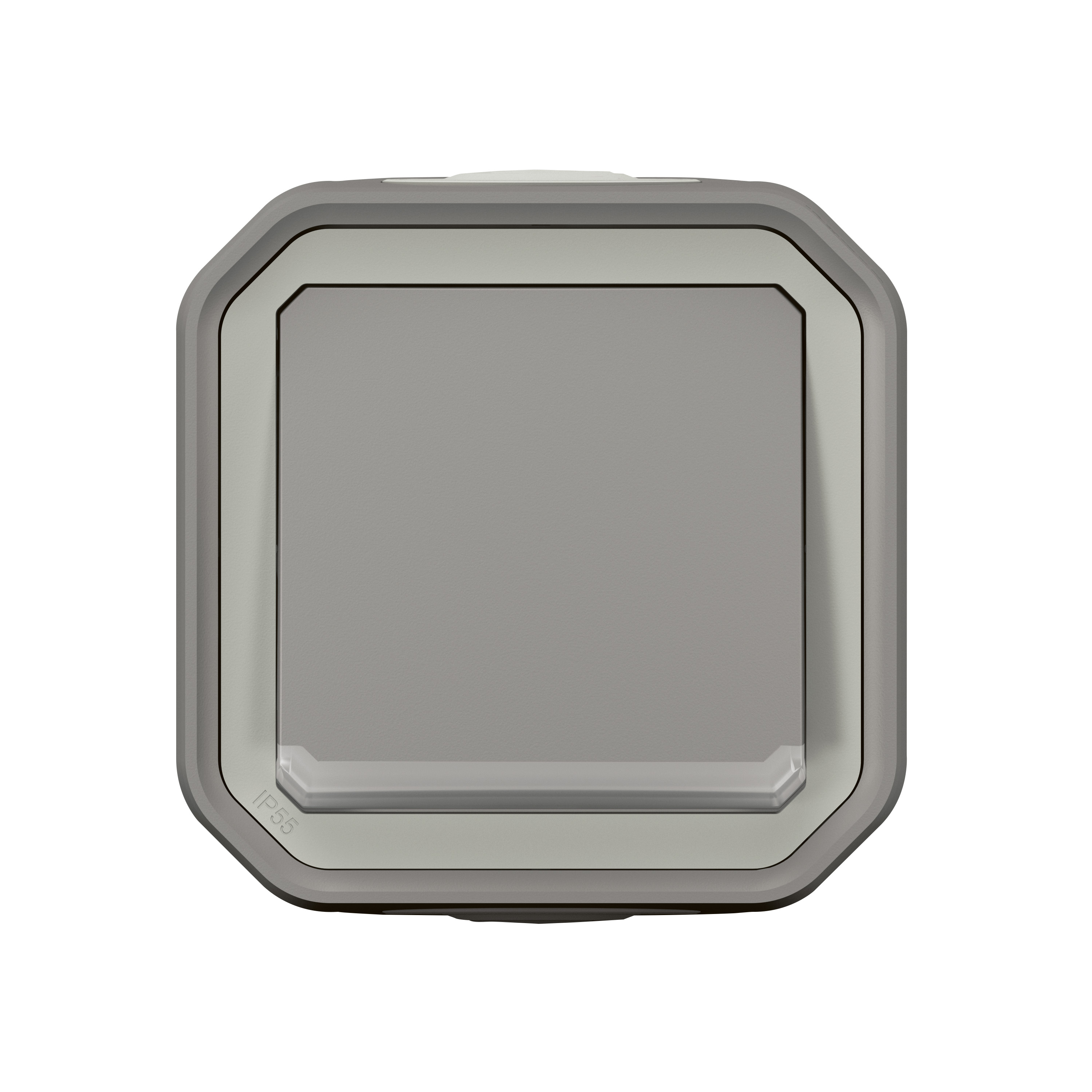 legrand Switch plexo 1g-2w sw 10ax locat grey surf