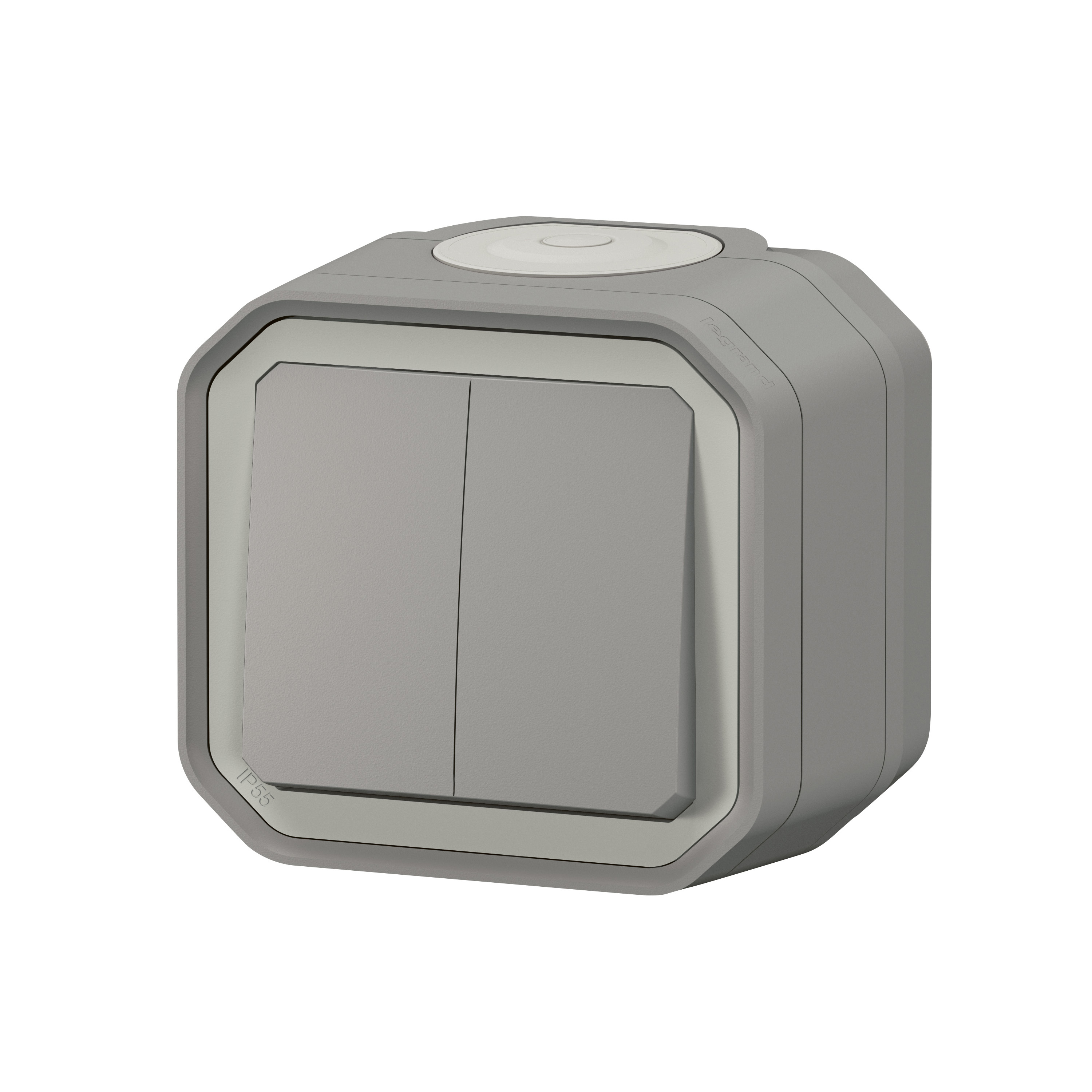 legrand Kytkin plexo monit 10a ip55 pinta harmaa