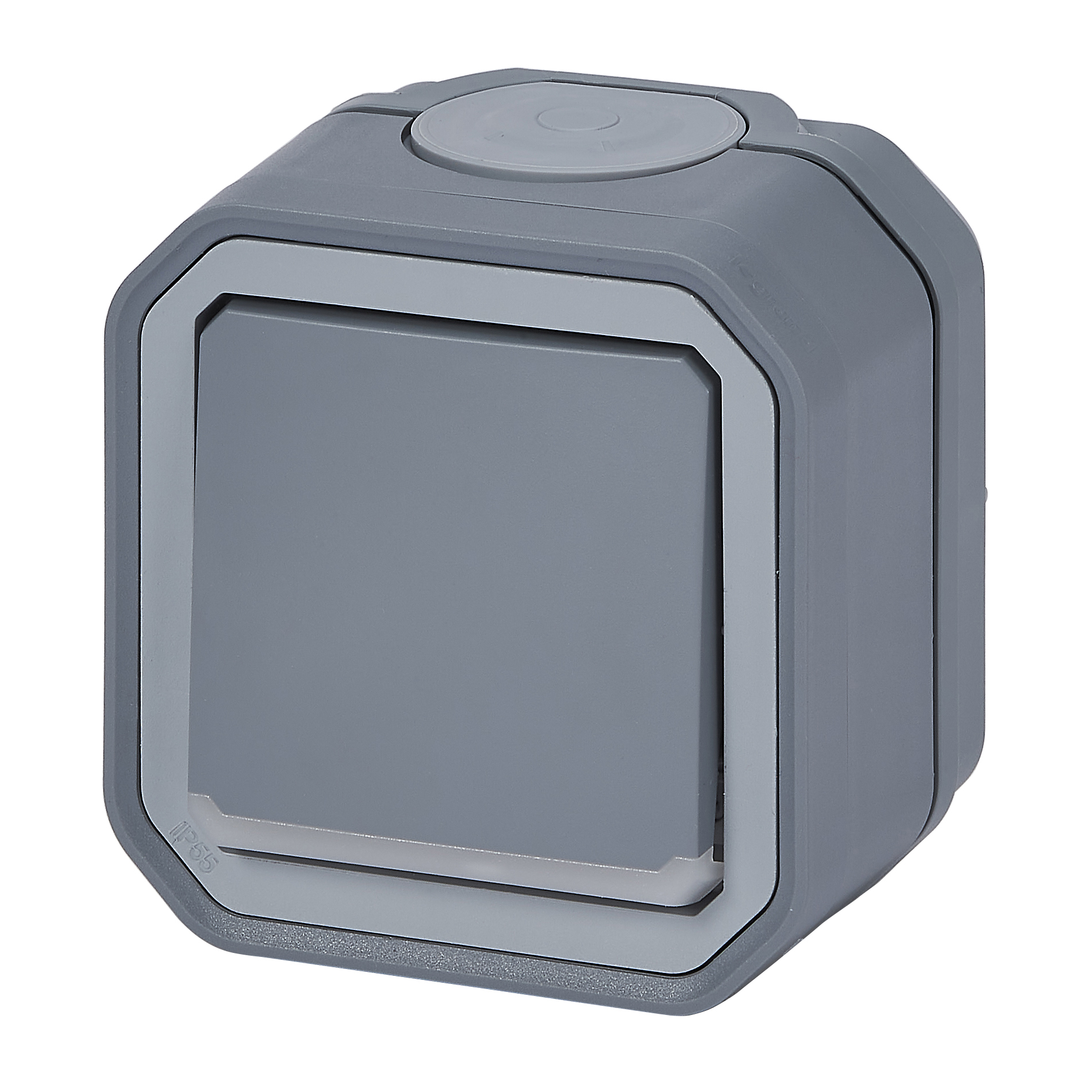 legrand Avbrytare plexo dp switch indicator grey surf