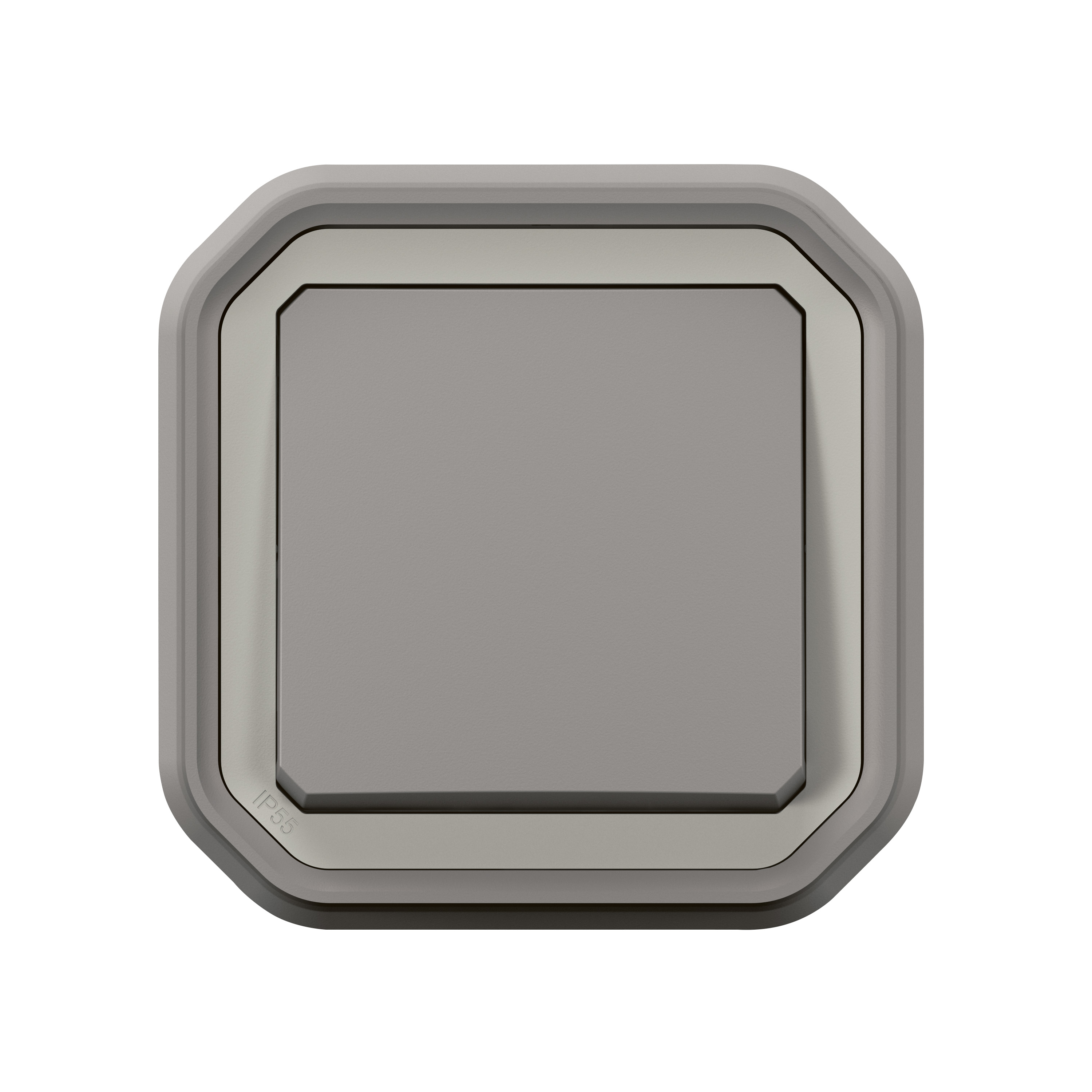 legrand Avbrytare plexo 1g-2w sw 10ax grey flush