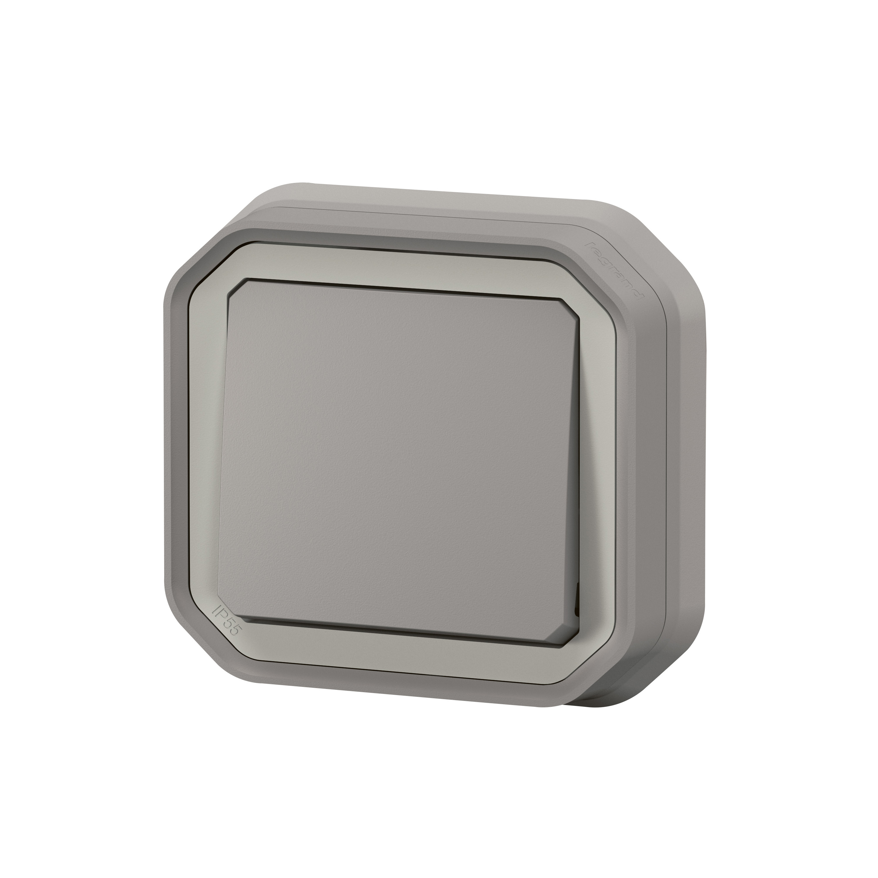 legrand Avbrytare plexo 1g-2w sw 10ax grey flush