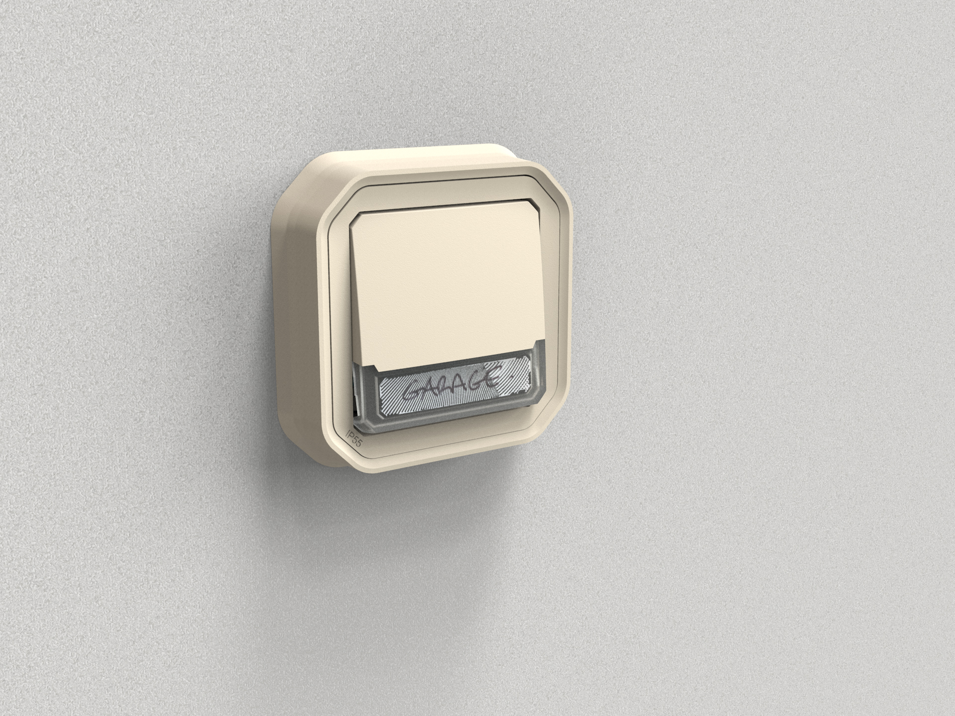 legrand Tryckknapp plexo push ch-over l-h loc beige flu