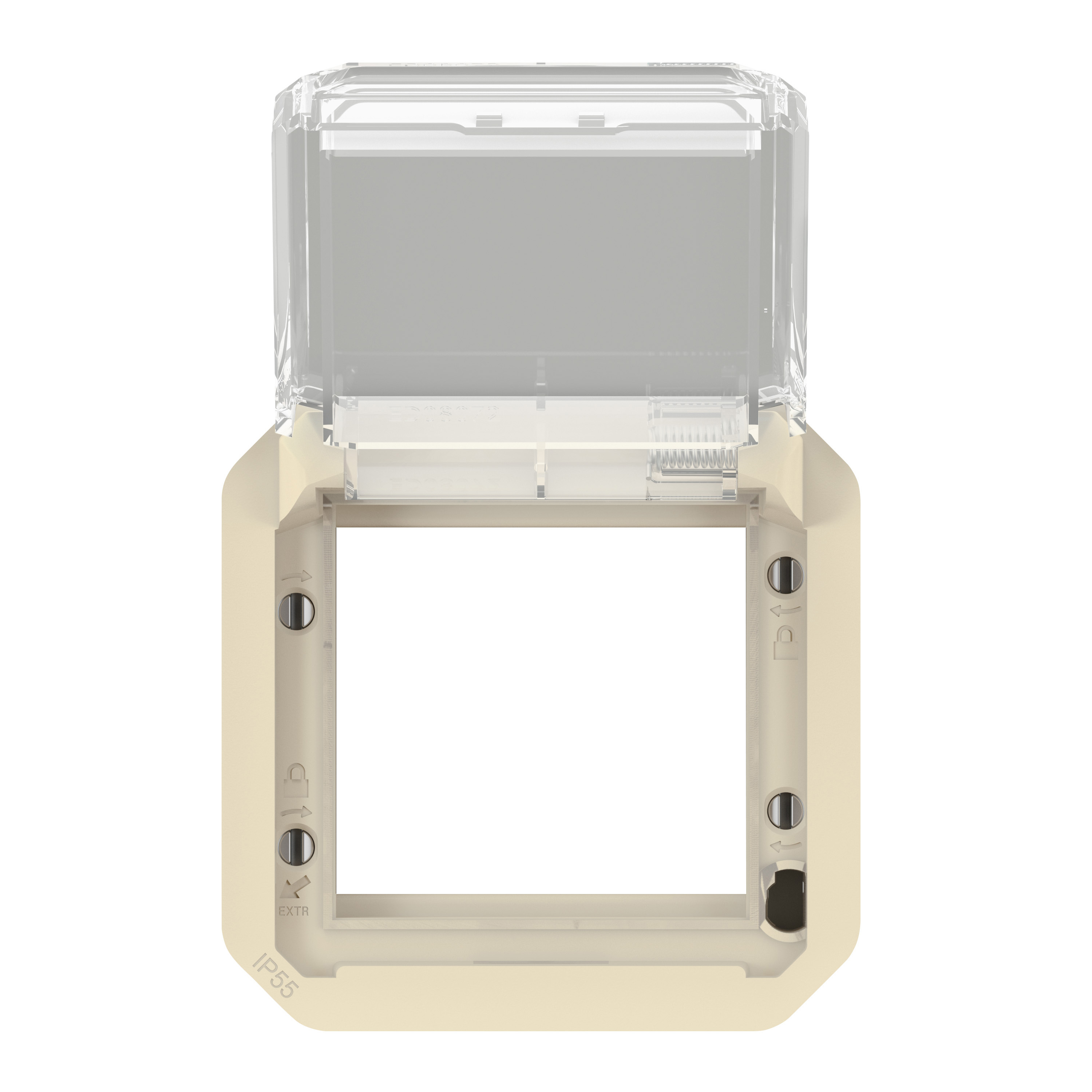 legrand Adapter plexo adapt 45 trans flap beig mech