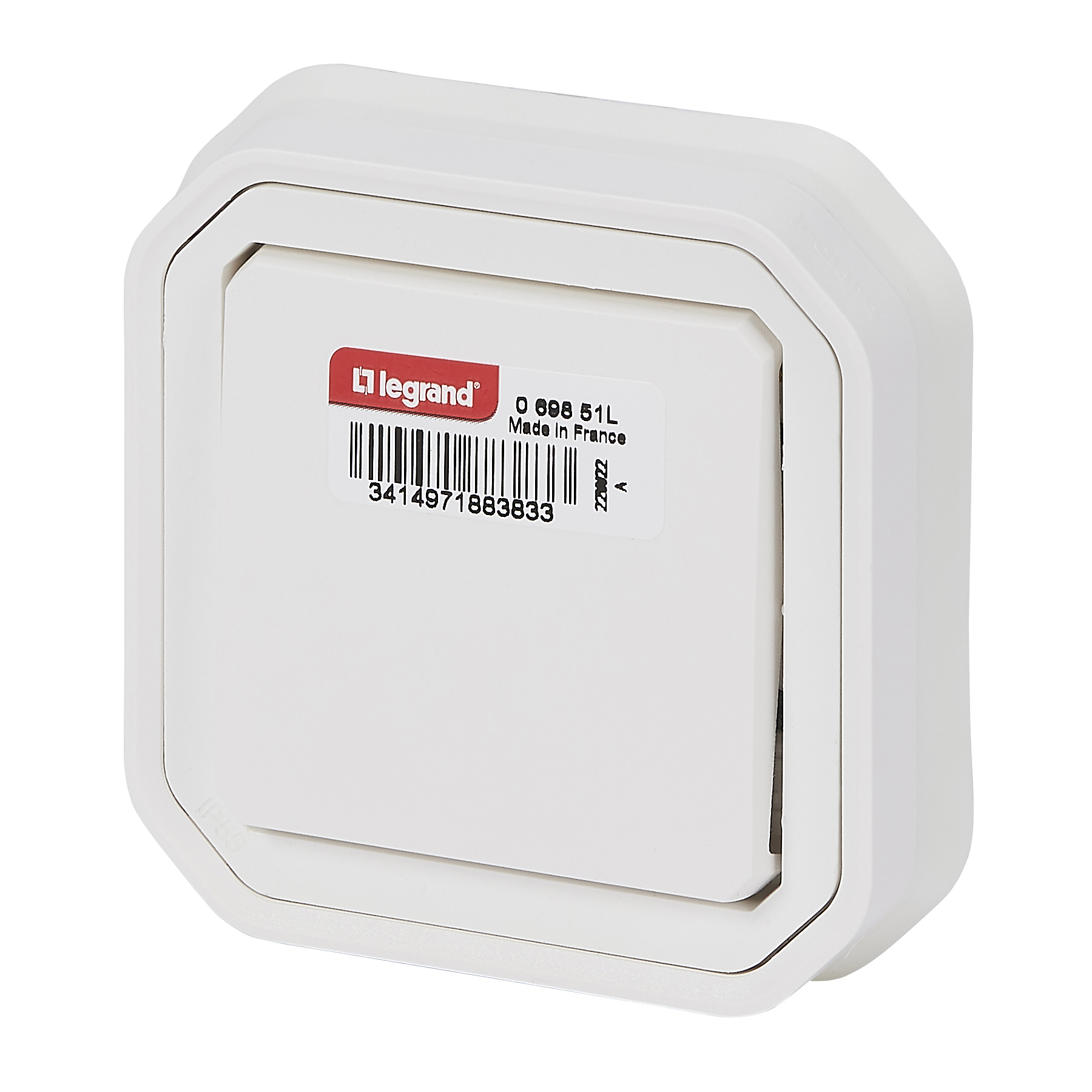 legrand Avbrytare plexo 1g-2w sw 10ax white flush