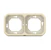 legrand Täckbricka plexo support frame 2g h/v beige