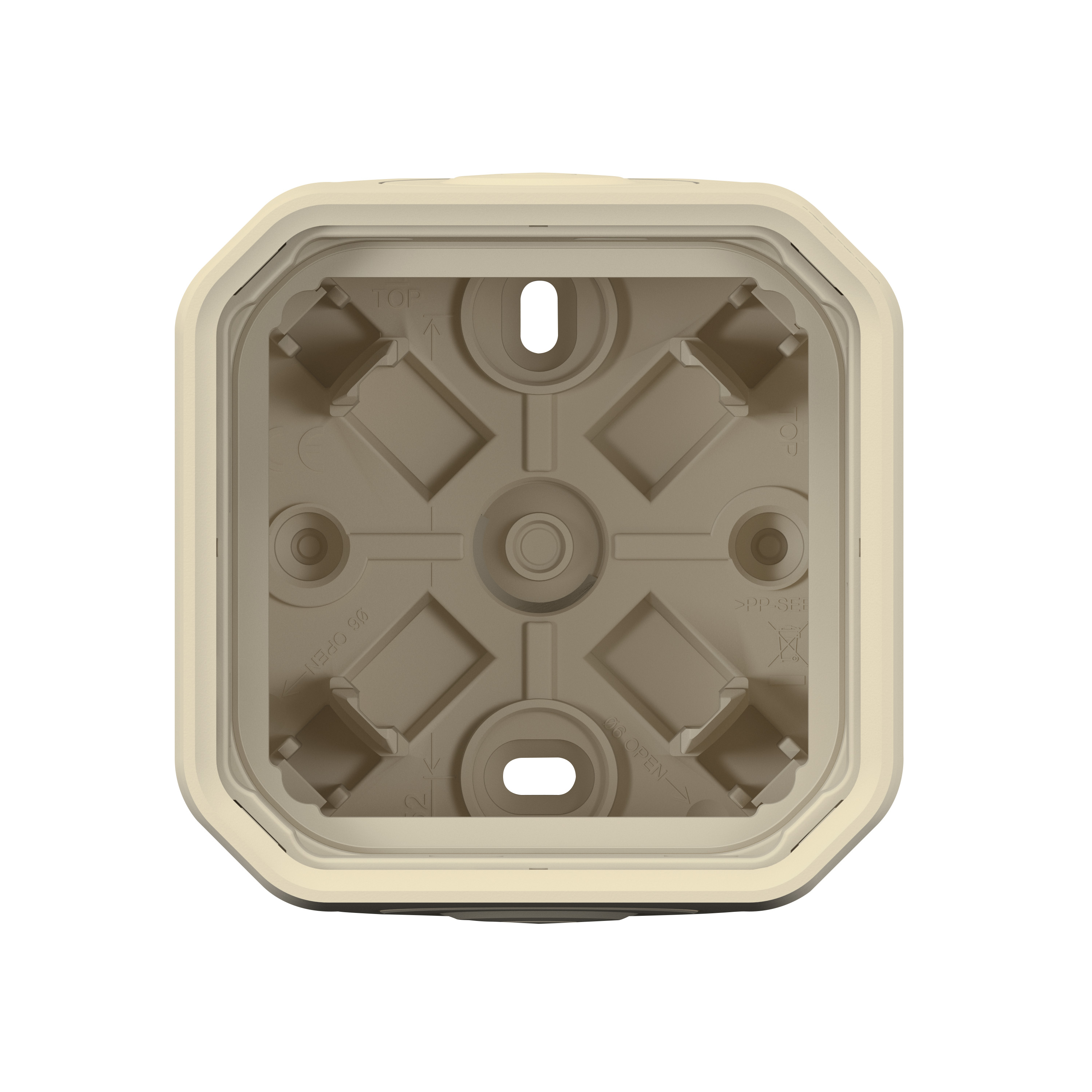 legrand Ytkapsling plexo 1g box 2xglands 1entry beige
