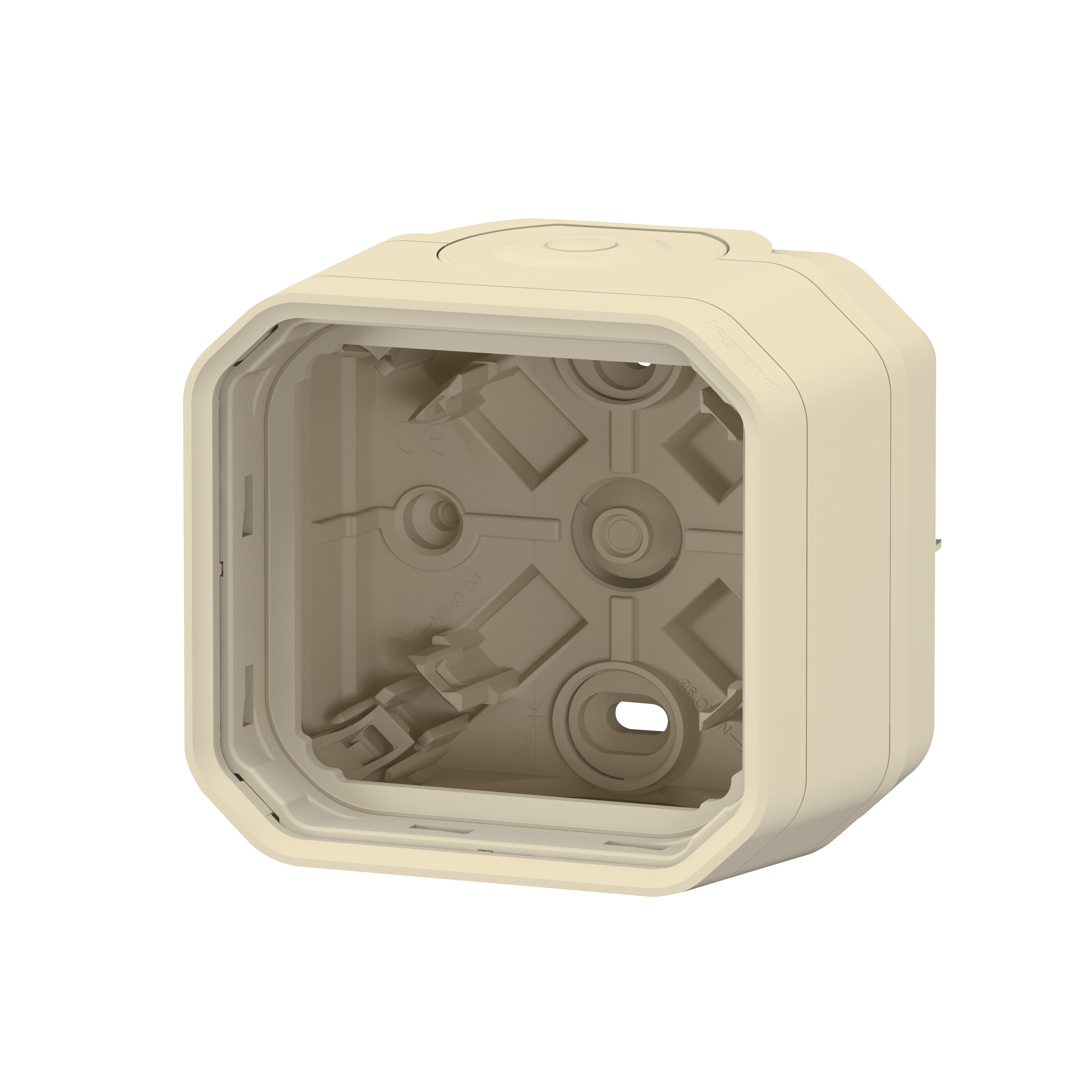 legrand Ytkapsling plexo 1g box 2xglands 1entry beige