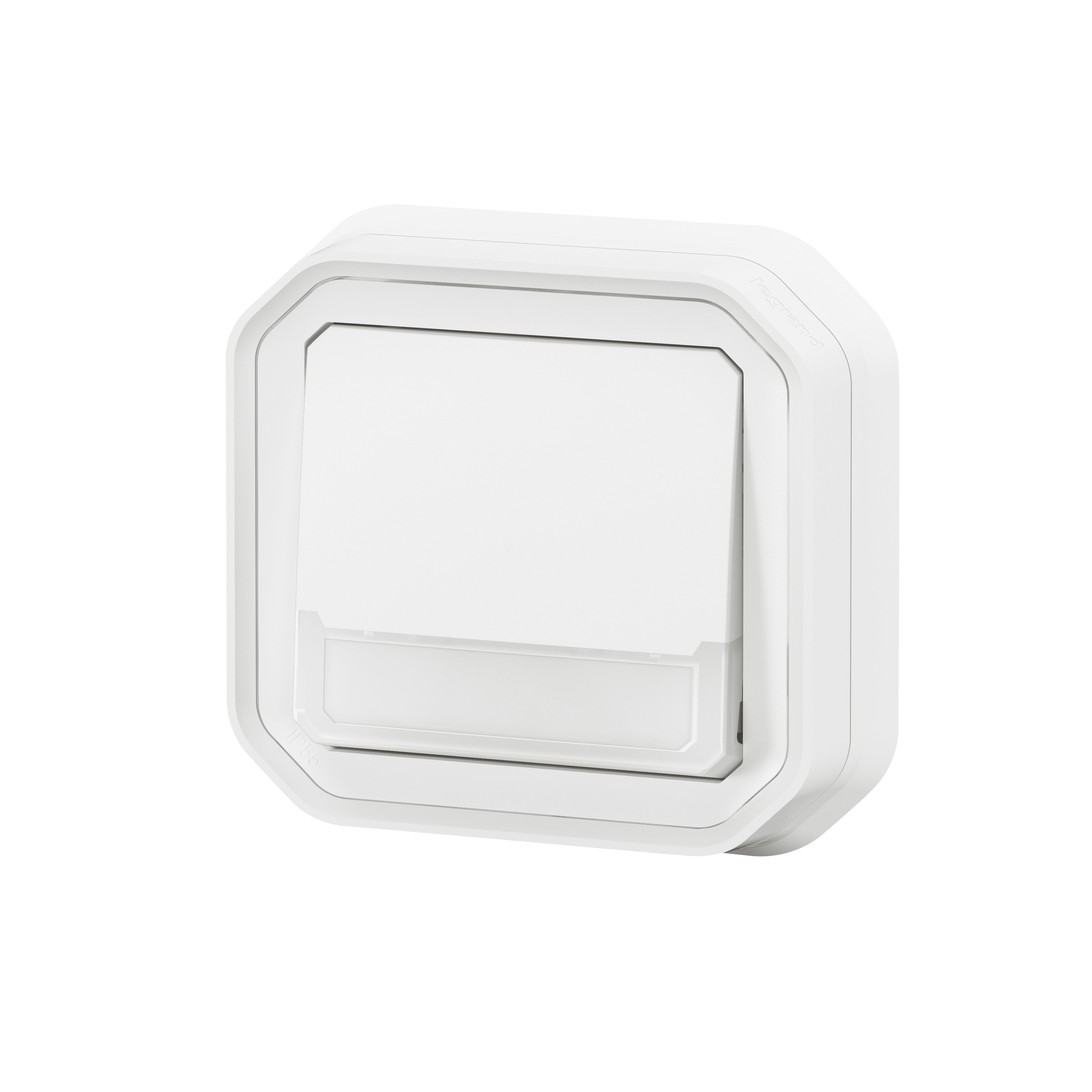 legrand Tryckknapp plexo push ch-over l-h loc whi flush