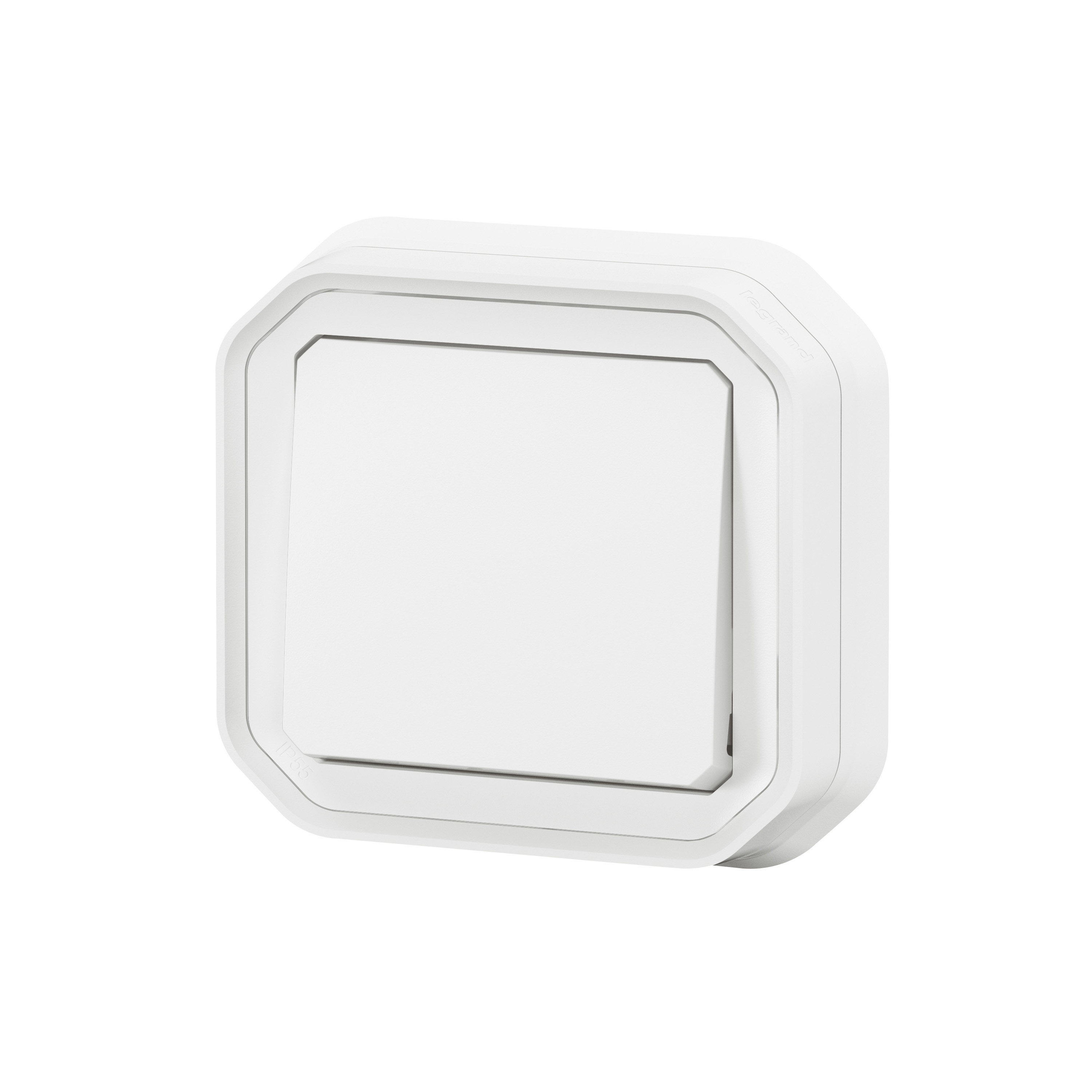 legrand Avbrytare plexo 1g-2w sw 10ax white flush claw