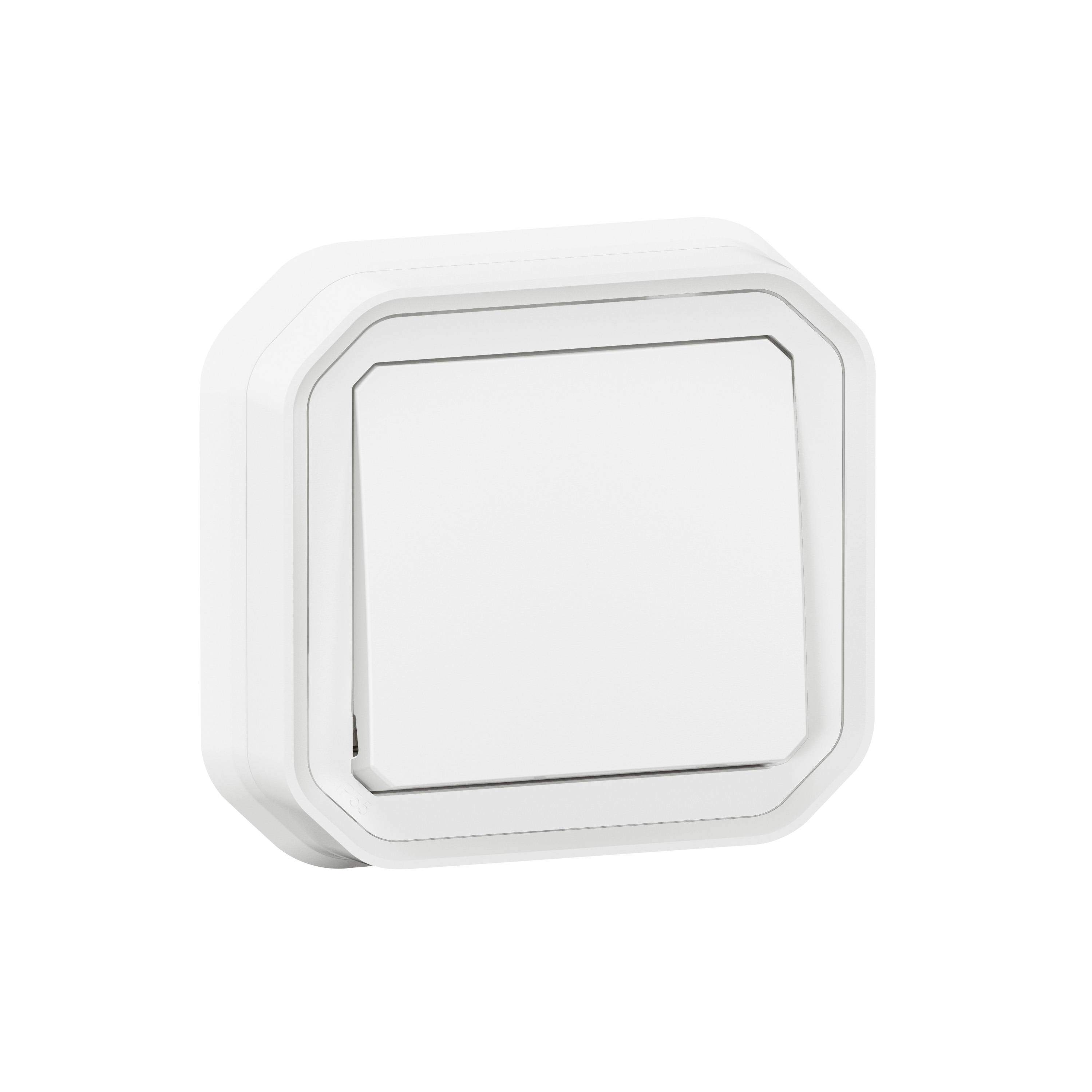 legrand Avbrytare plexo 1g-2w sw 10ax white flush claw