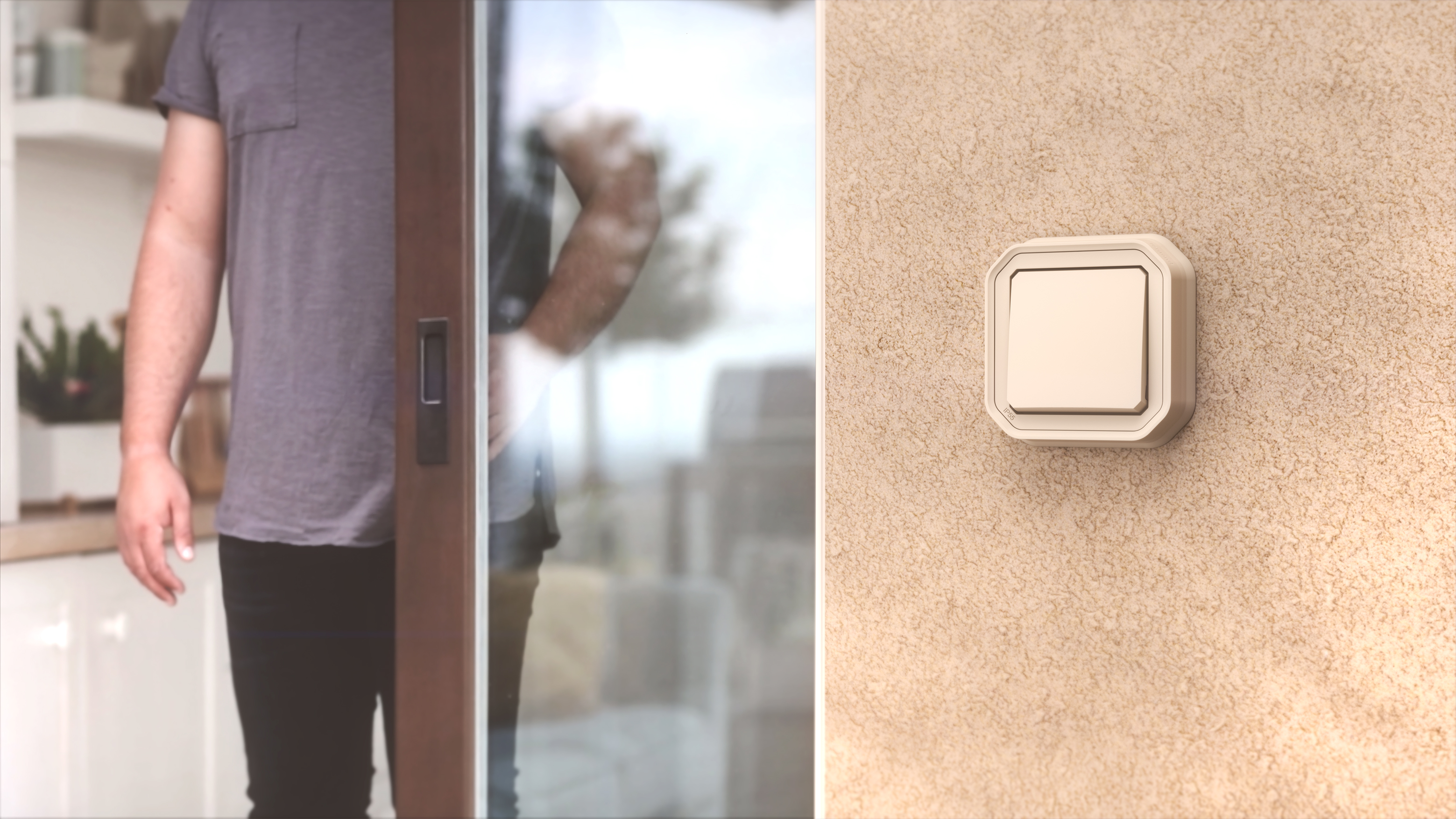 legrand Avbrytare plexo 1g-2w sw 10ax beige mech