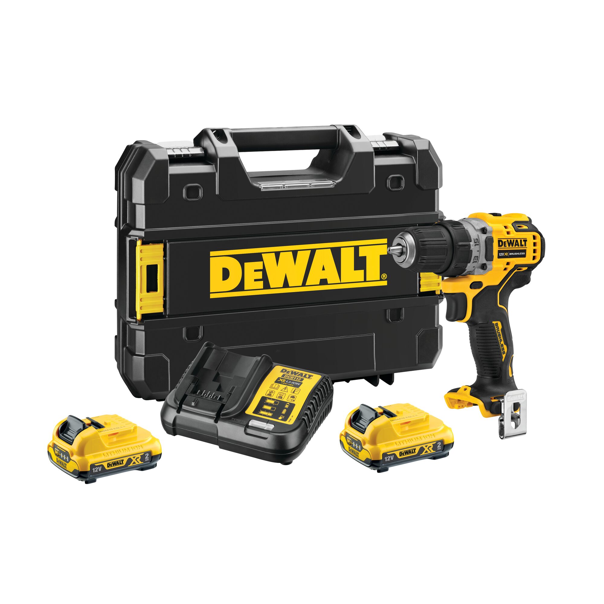 dewalt Skruvdragare dewalt dcd701d2 dcd701d2 2x2ah, tstak