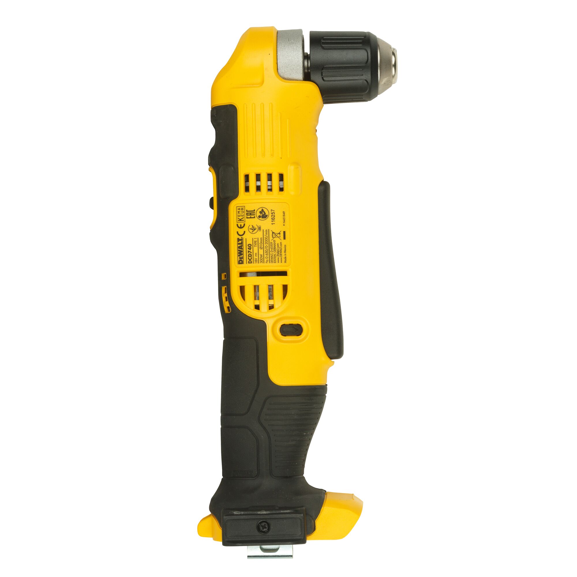 dewalt Akkukulmaporakone dewalt runko dcd740nt 18v tstak-laukku