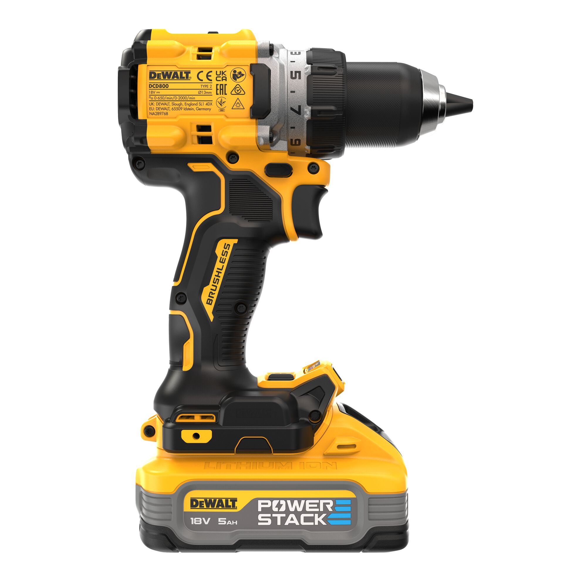 dewalt Akkuporakone dewalt dcd800h2t 18v powersta.  2x5ah