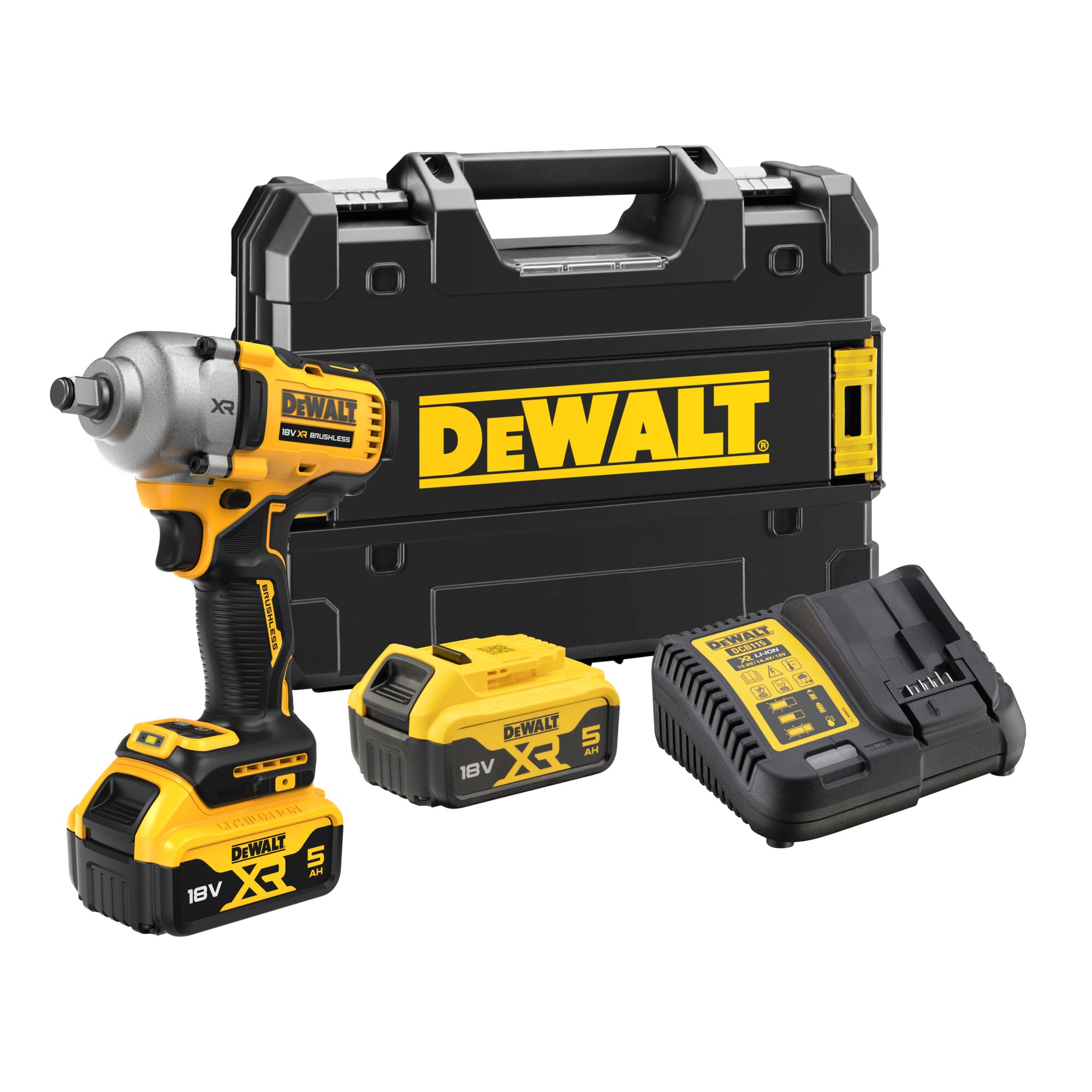 AKKUMUTTERINVÄÄNNIN DEWALT 18V XR 1/2 812NM 2X5,0AH