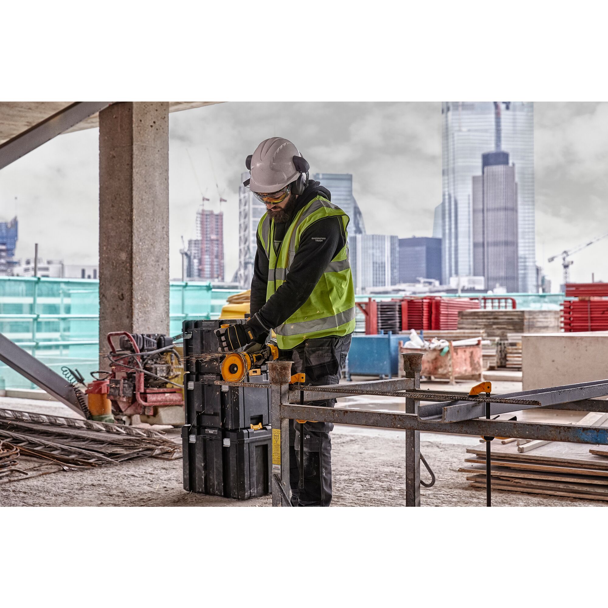 dewalt Akkukulmahiomakone dcg418nt 54v xr runko