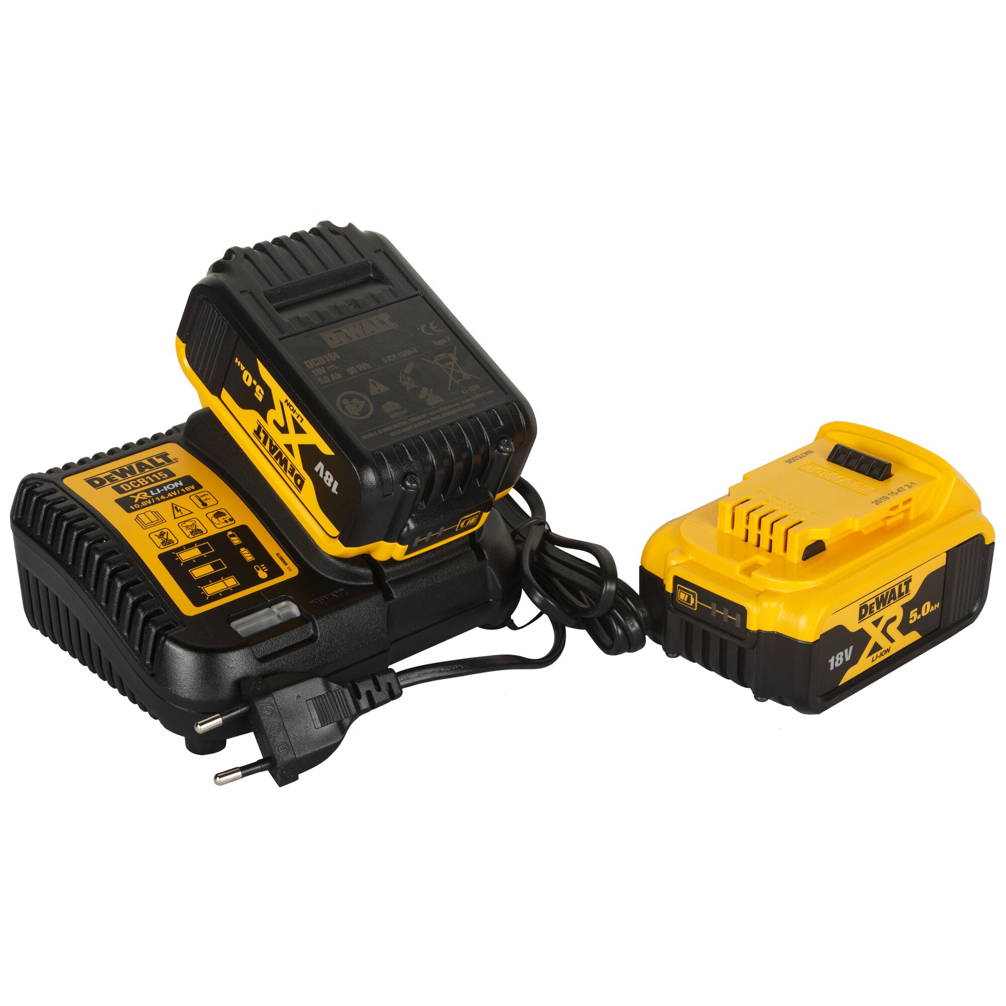 dewalt Akkusuorahiomakone dewalt dcg426p2 18v 2x5,0ah