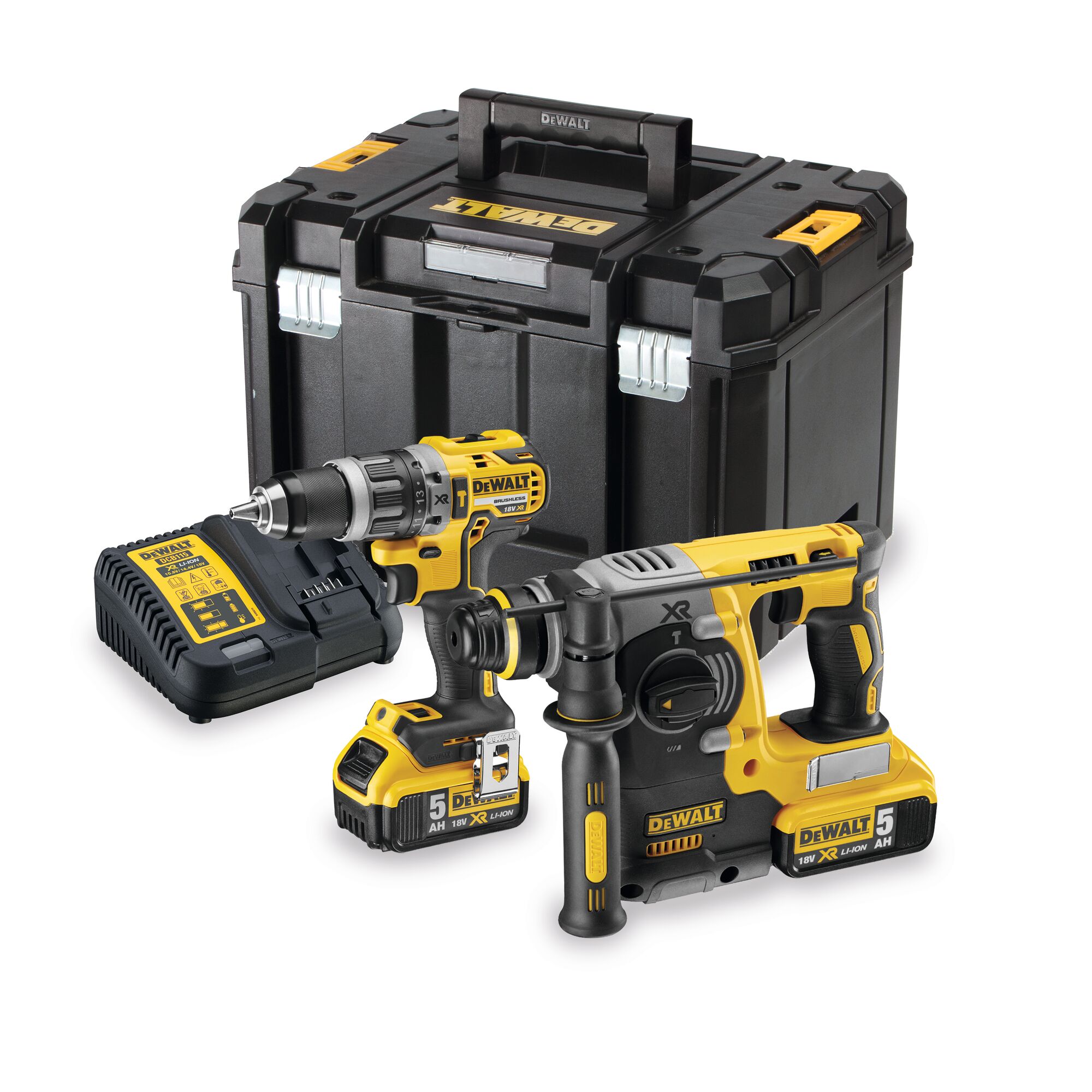 AKKUKONESARJA DEWALT 2-OS. DCK207P2T 18V XR 2X5,0AH