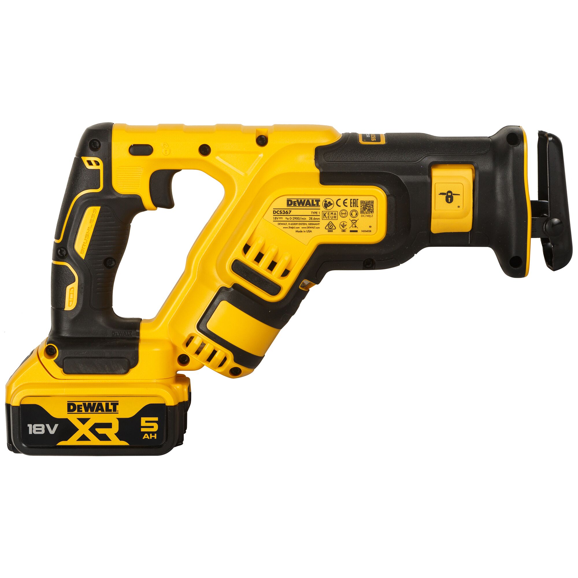 dewalt Tigersåg dewalt dcs367p2 2x5ah 18v