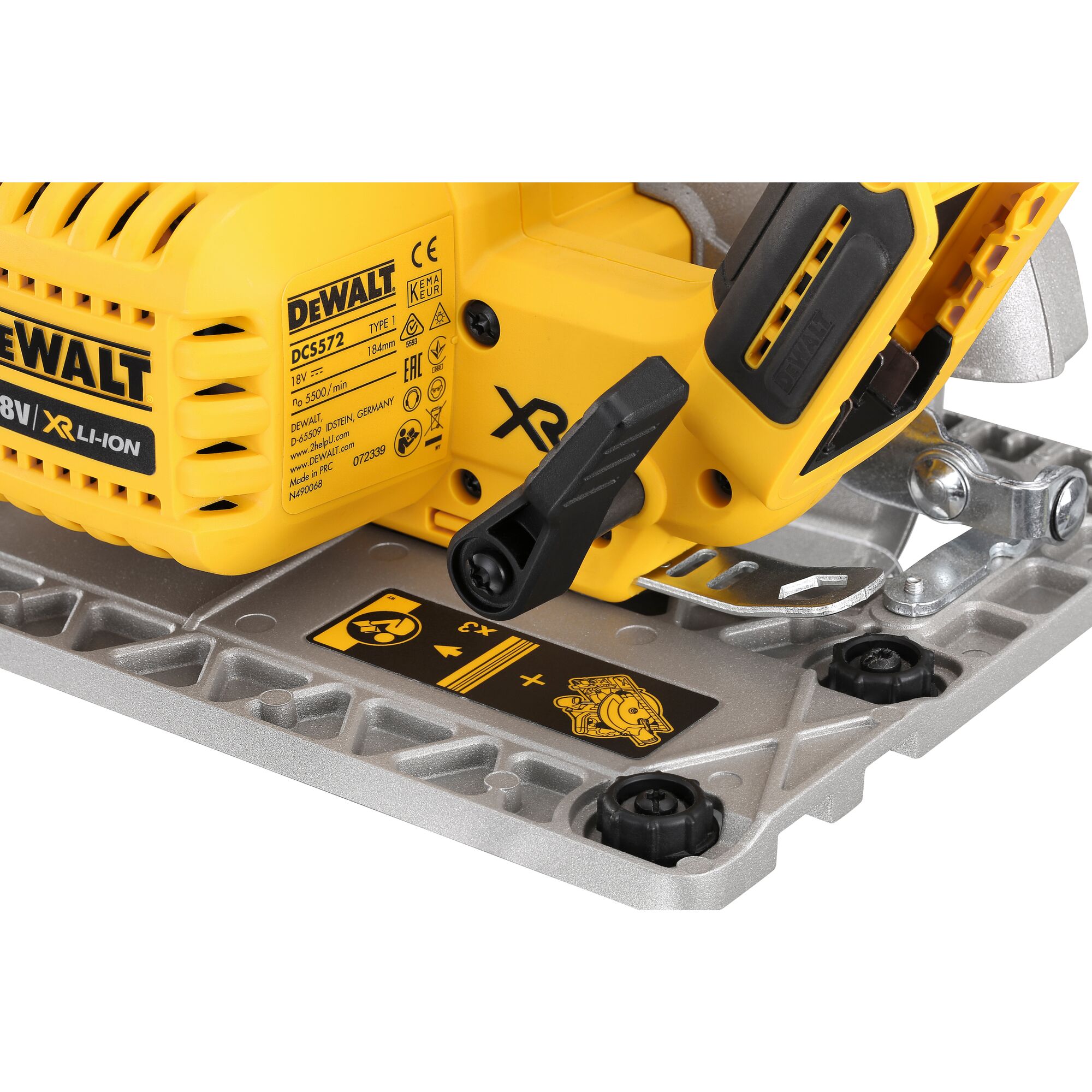 dewalt Akkupyörösaha dewalt dcs572nt 18v xr runko