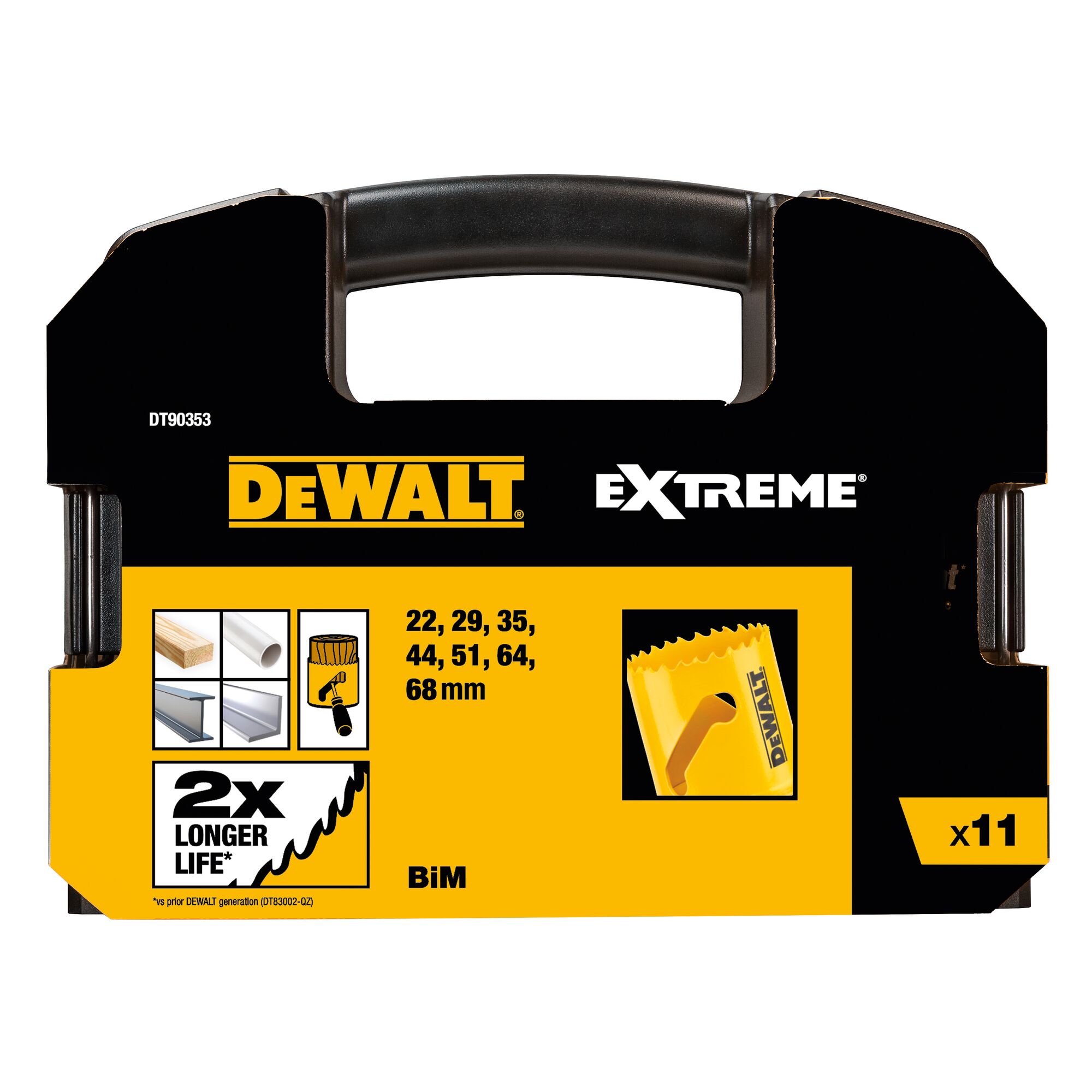 dewalt Hole saw set dewalt extreme 11 parts