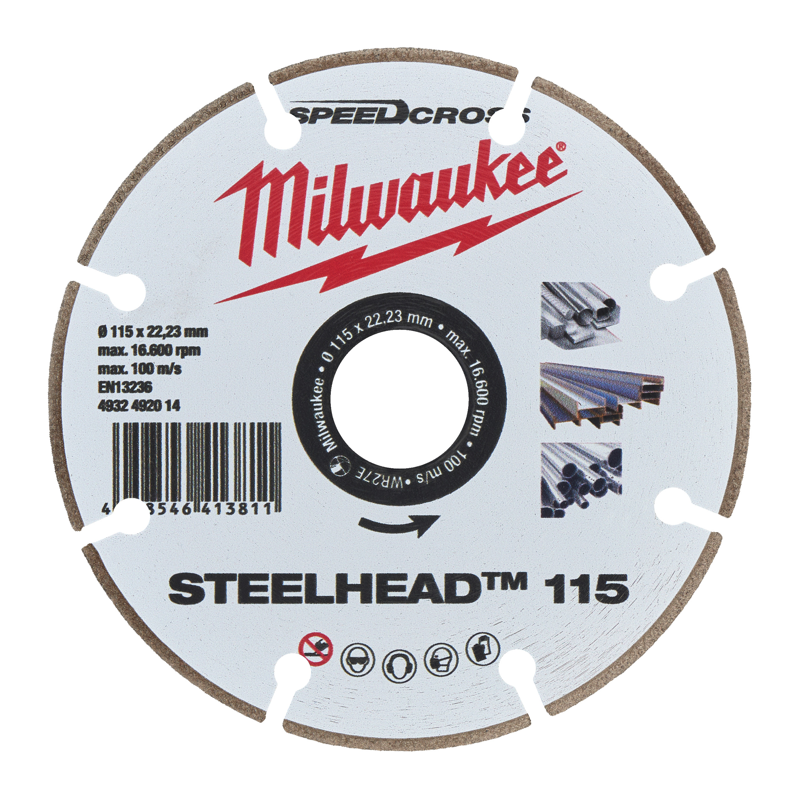 CUTTING WHEEL MILWAUKEE DIAMOND DH STEELHEAD 115MM