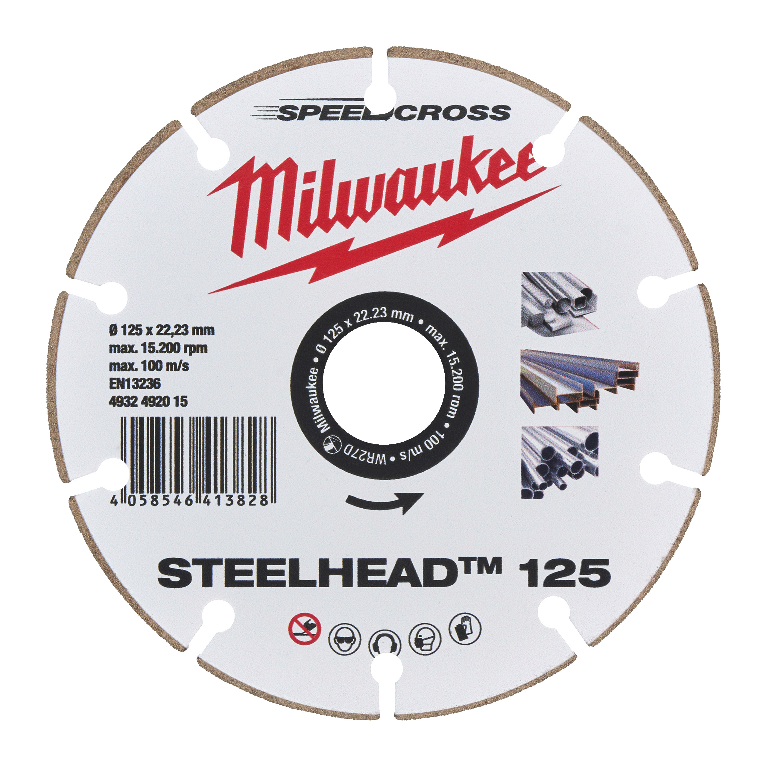 CUTTING WHEEL MILWAUKEE DIAMOND DH STEELHEAD 125MM