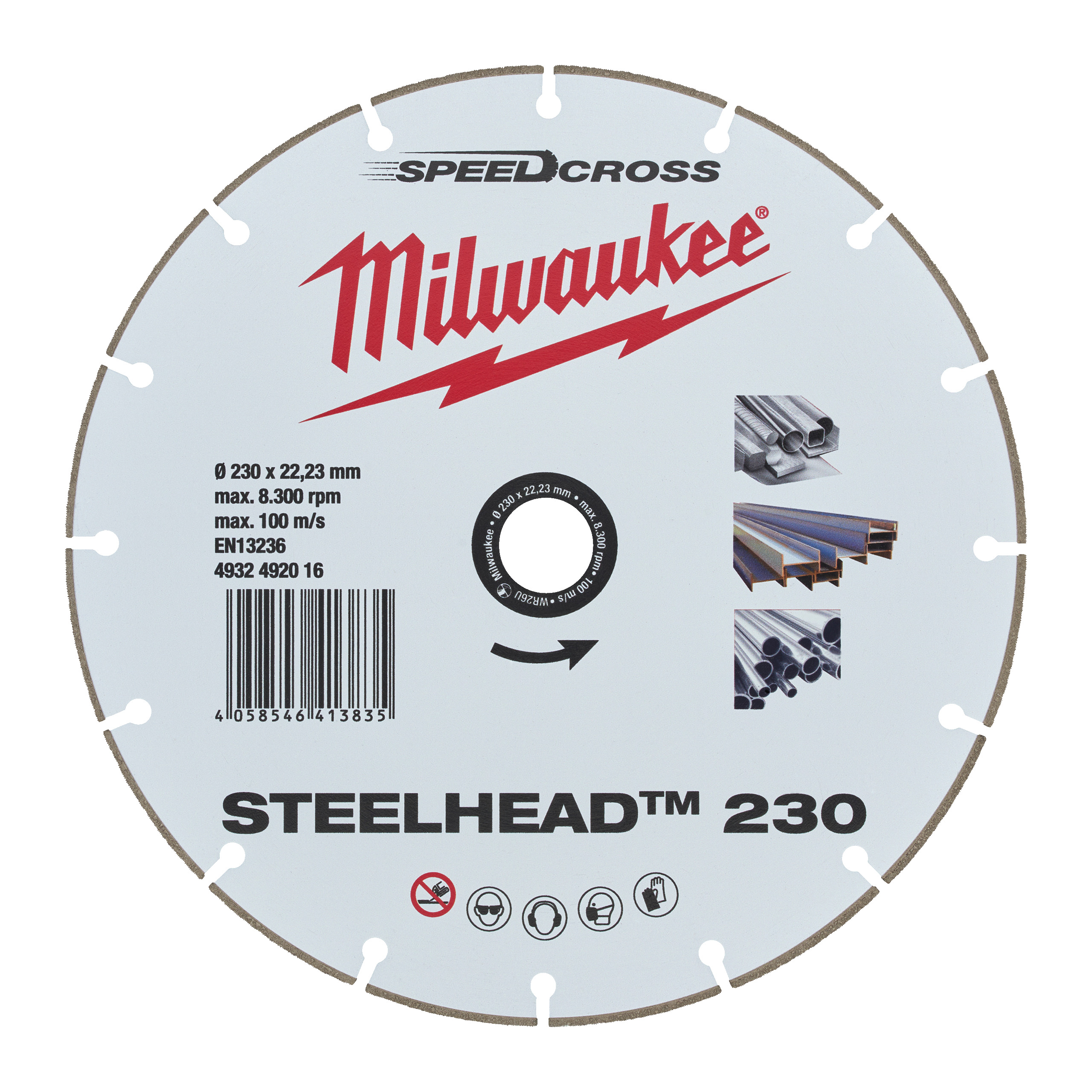 CUTTING WHEEL MILWAUKEE DIAMOND DH STEELHEAD 230MM